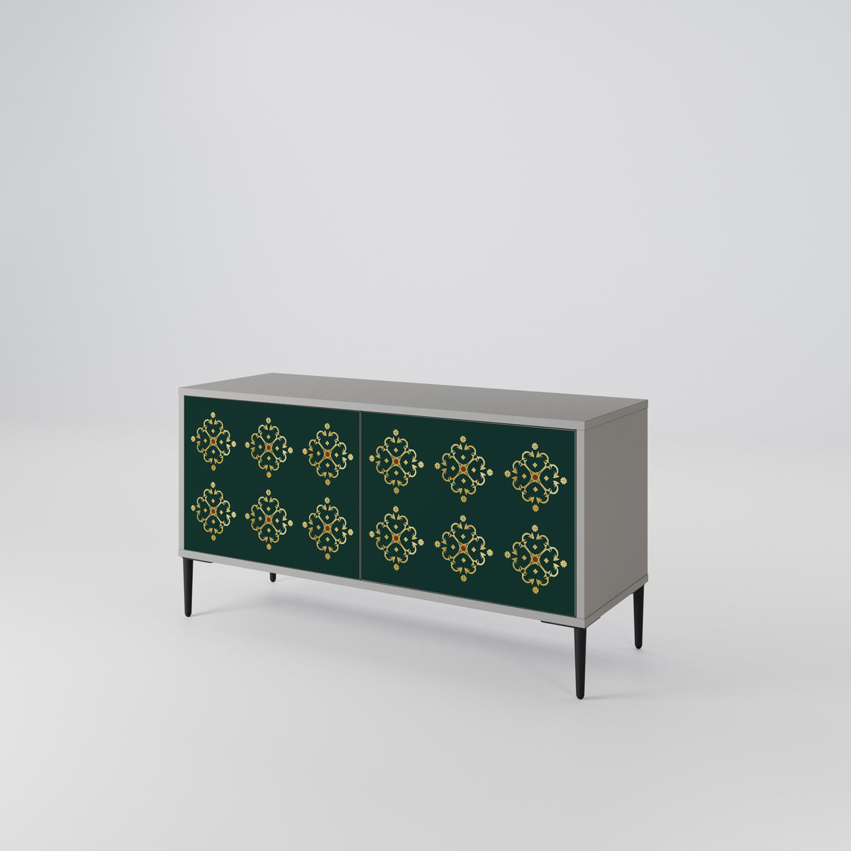 ROYAL MEDALLION Mueble de TV Compacto de 2 puertas