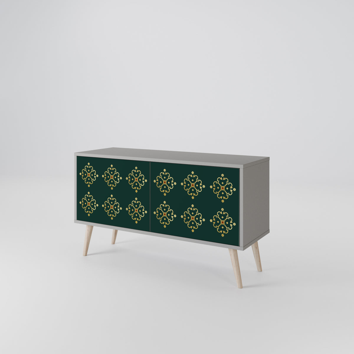 ROYAL MEDALLION Mueble de TV Compacto de 2 puertas