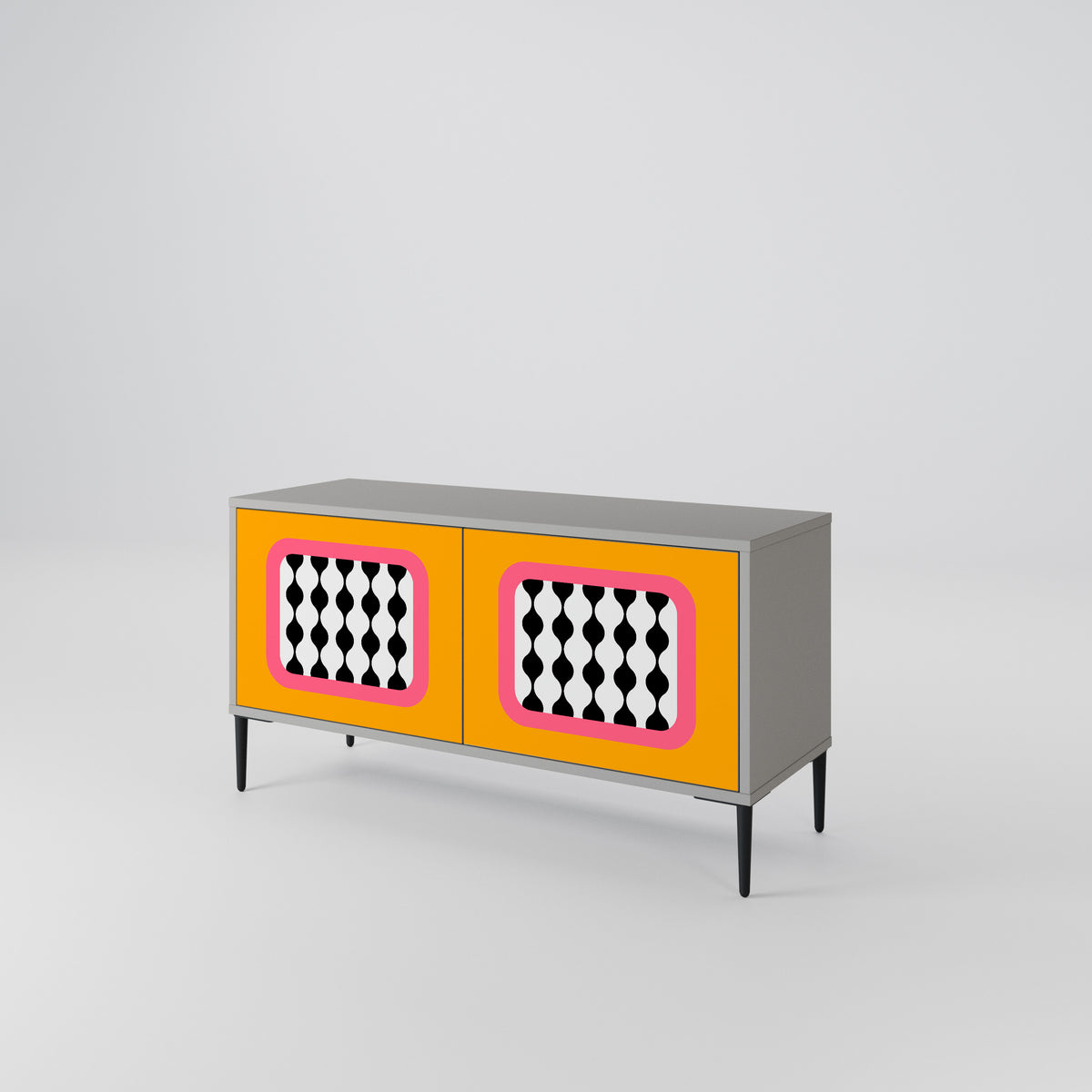 TEARS IN HEAVEN Mueble de TV Compacto de 2 puertas