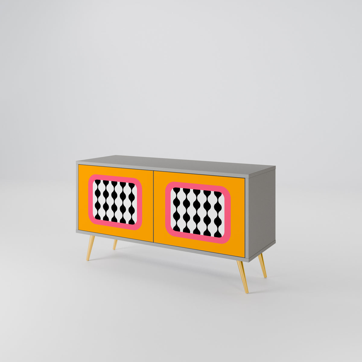 TEARS IN HEAVEN Mueble de TV Compacto de 2 puertas