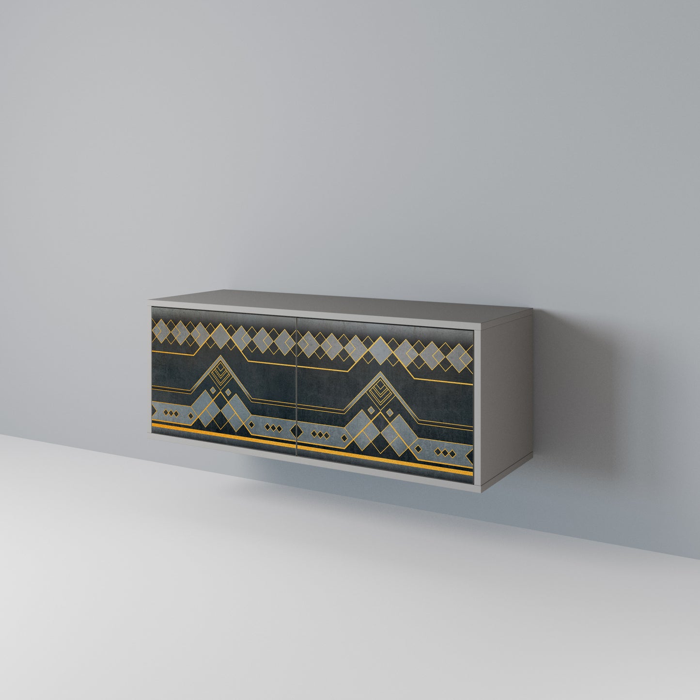 ROYAL ORDINARINESS Mueble de TV Compacto de 2 puertas