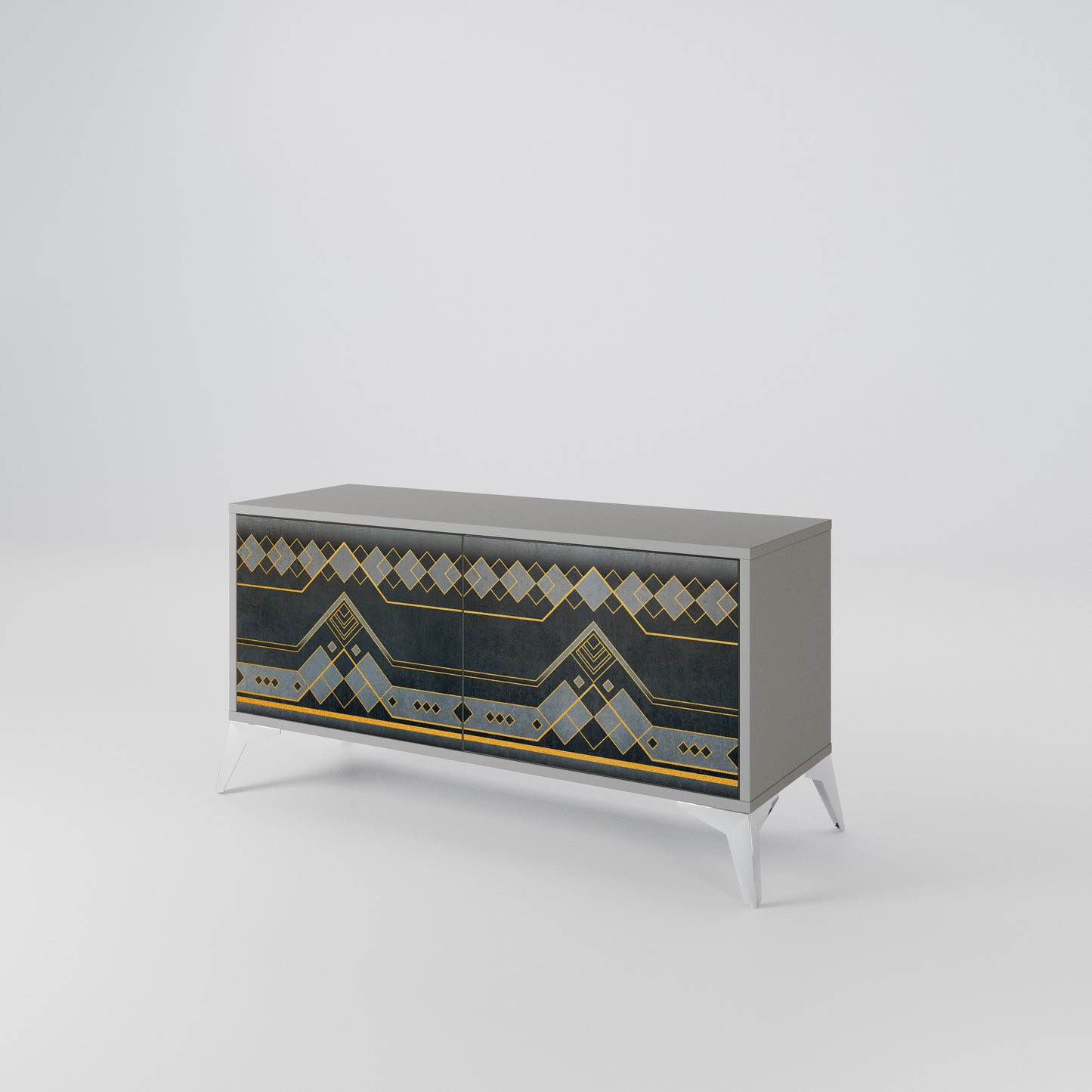 ROYAL ORDINARINESS Mueble de TV Compacto de 2 puertas