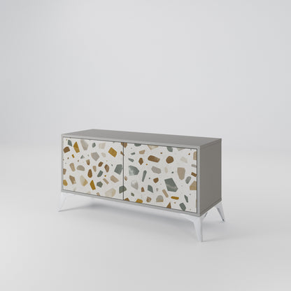 PIECES OF TOMORROW Mueble de TV Compacto de 2 puertas