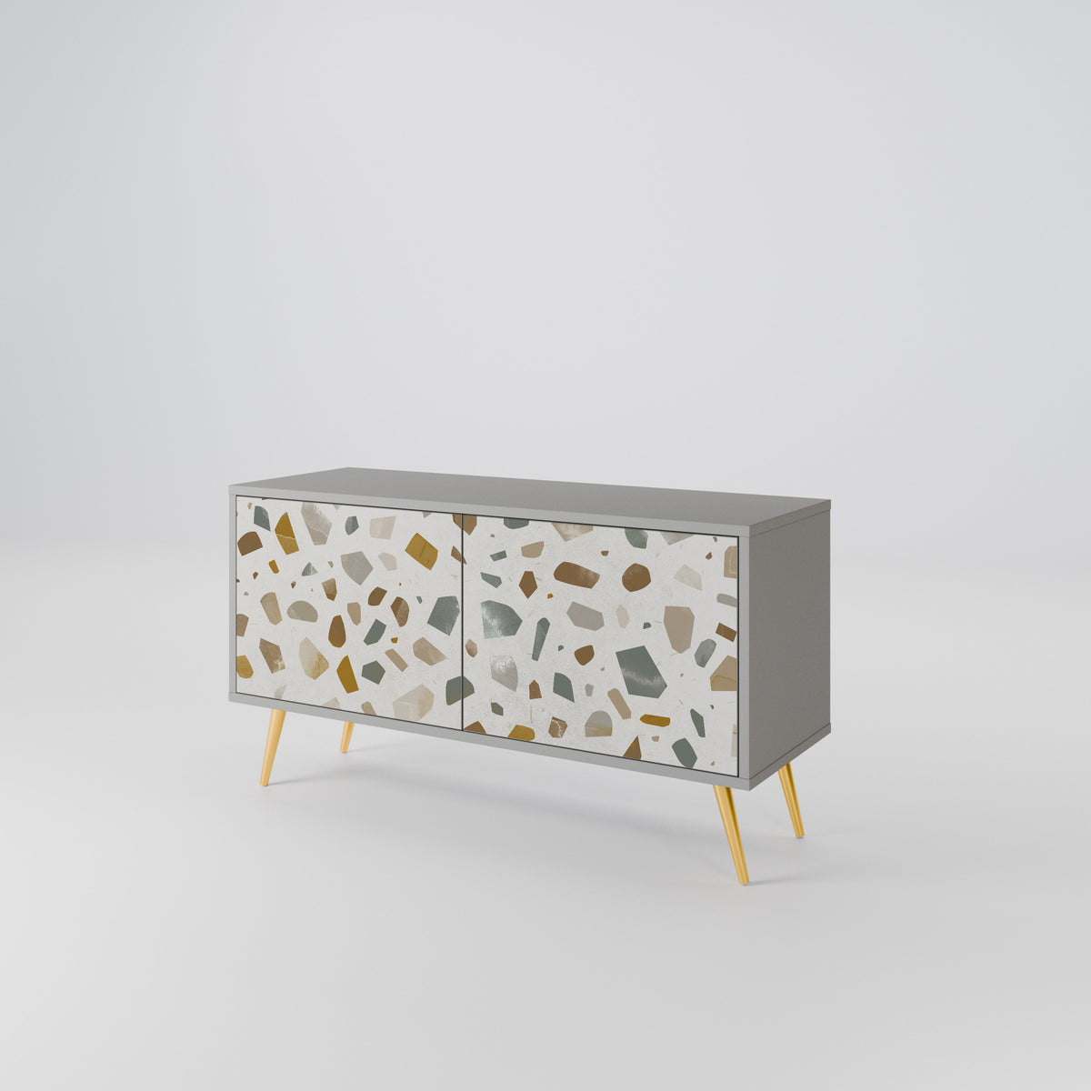 PIECES OF TOMORROW Mueble de TV Compacto de 2 puertas