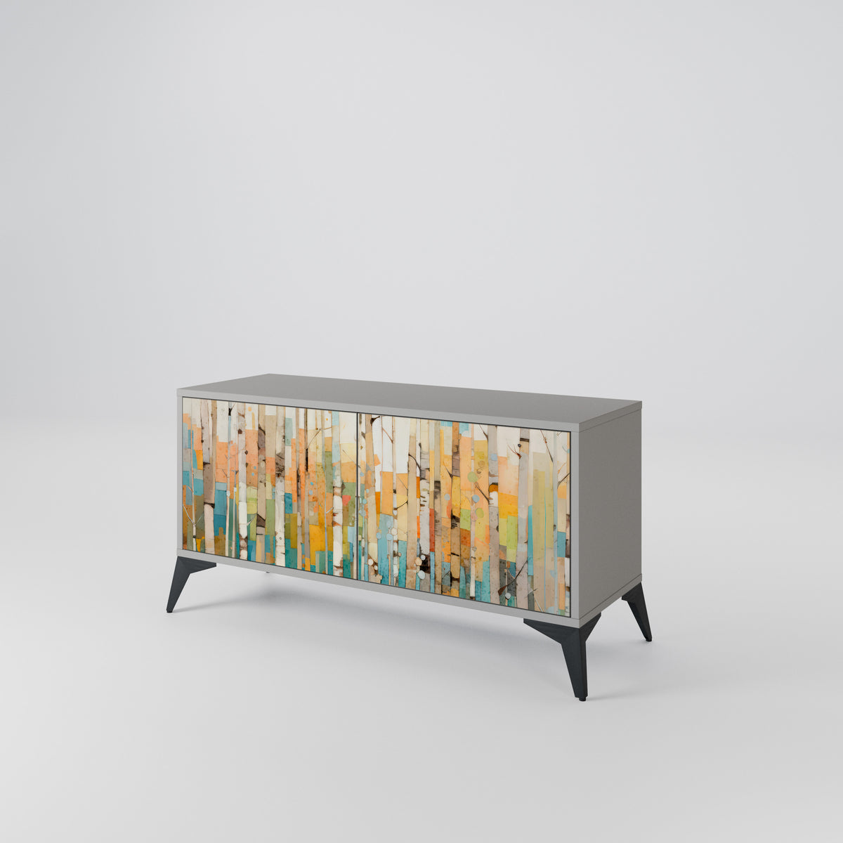 BIRCH KALEIDOSCOPE Mueble de TV Compacto de 2 puertas