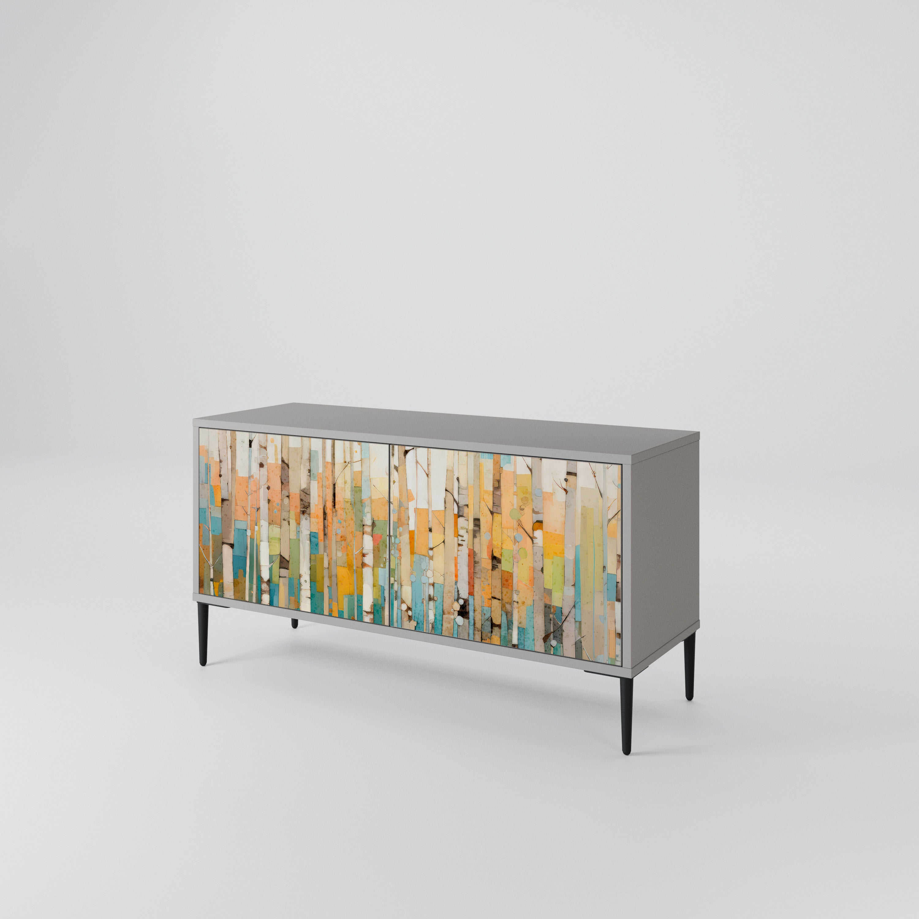 BIRCH KALEIDOSCOPE Mueble de TV Compacto de 2 puertas