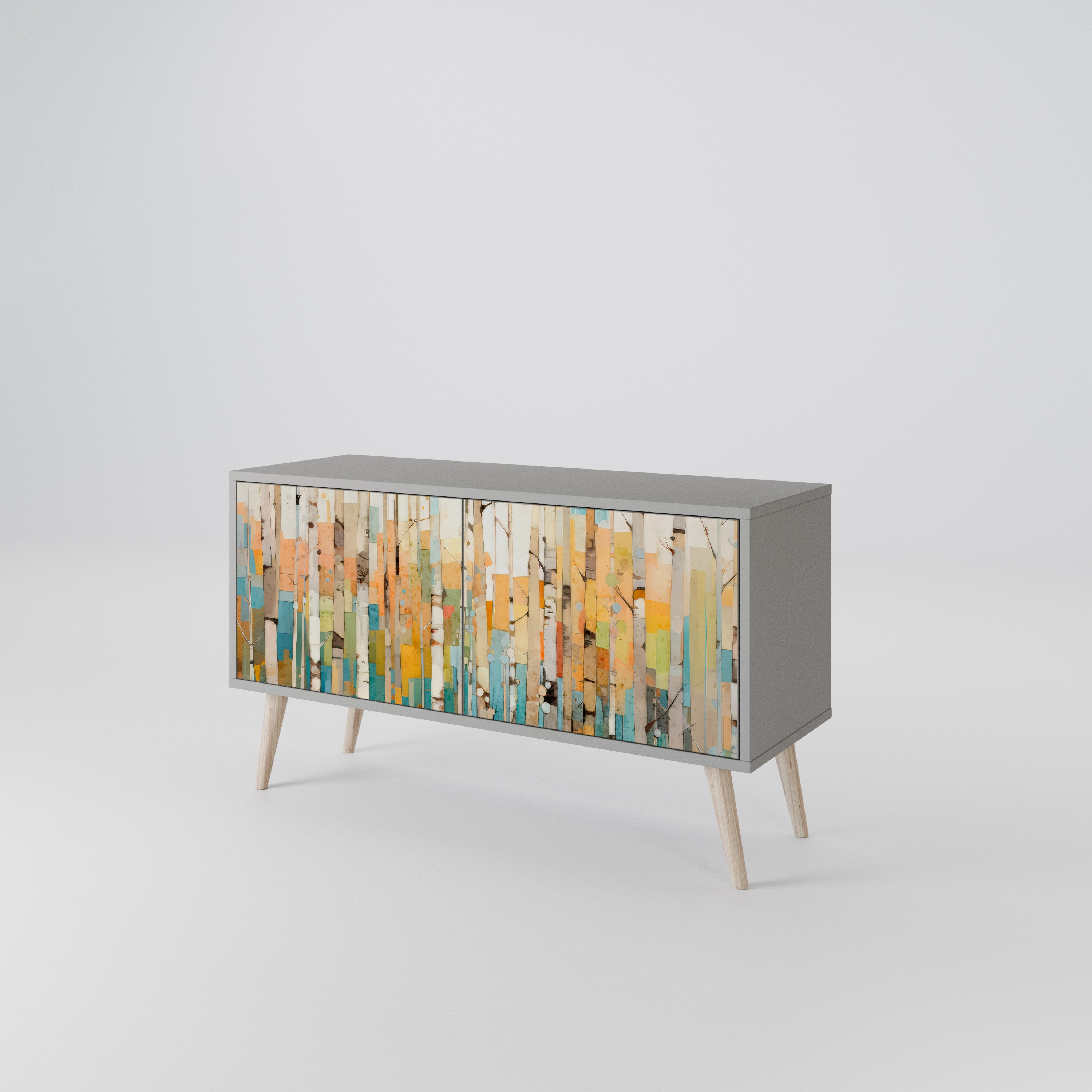 BIRCH KALEIDOSCOPE Mueble de TV Compacto de 2 puertas
