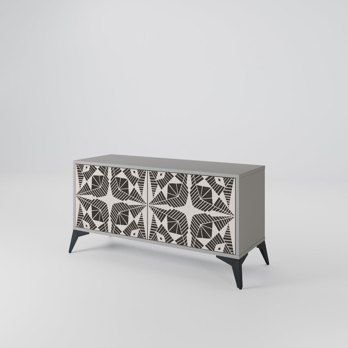 MONOCHROME NEXUS Mueble de TV Compacto de 2 puertas
