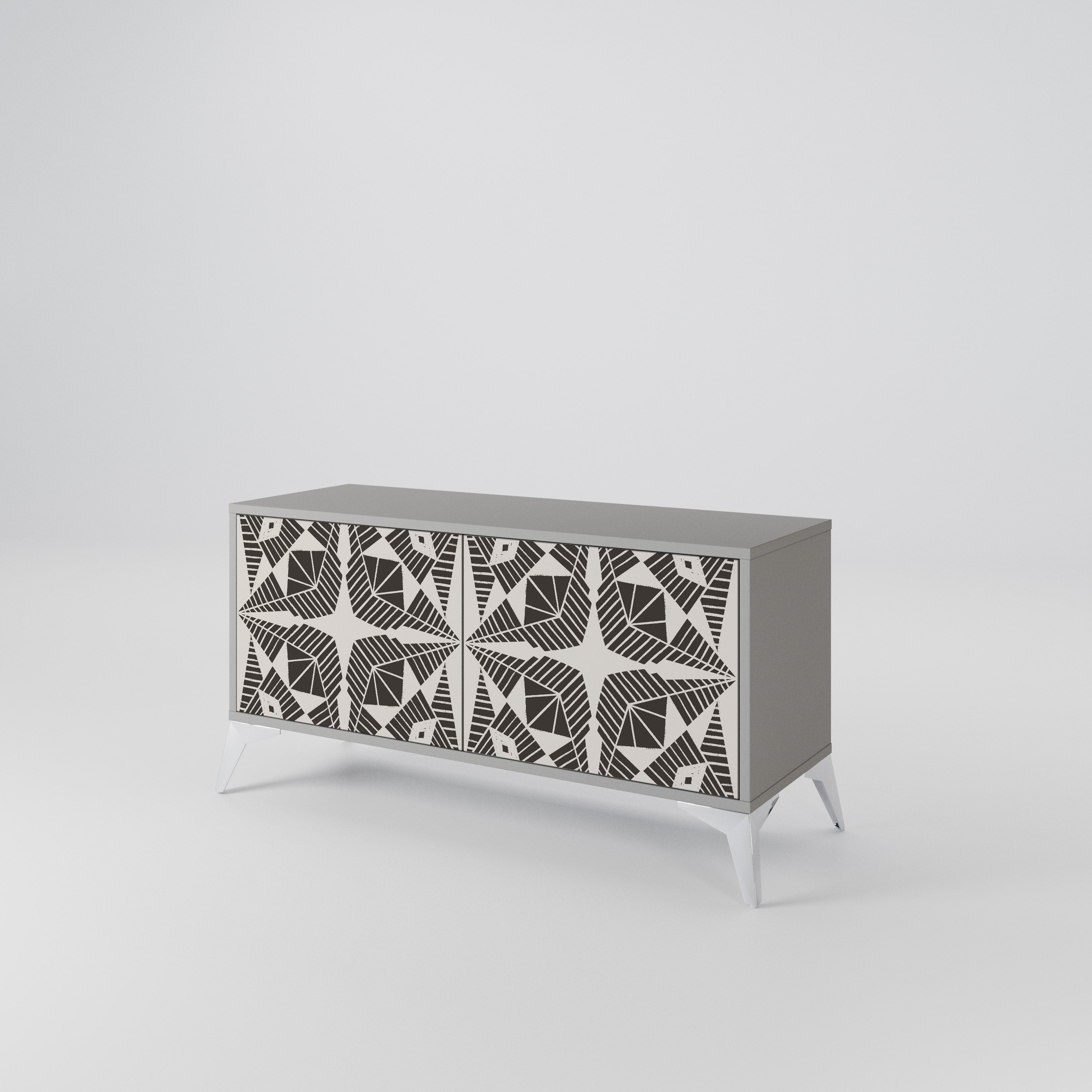 MONOCHROME NEXUS Mueble de TV Compacto de 2 puertas