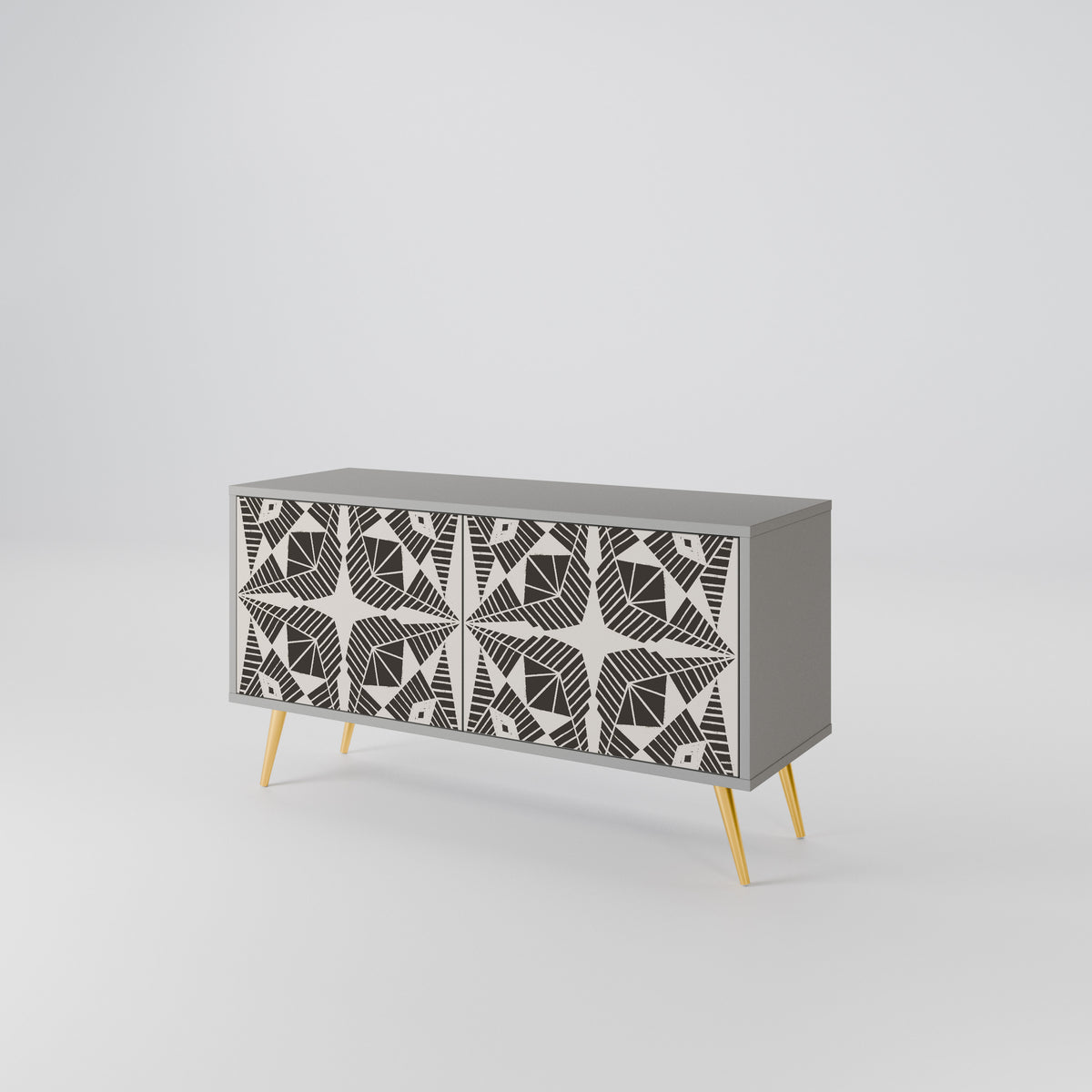 MONOCHROME NEXUS Mueble de TV Compacto de 2 puertas