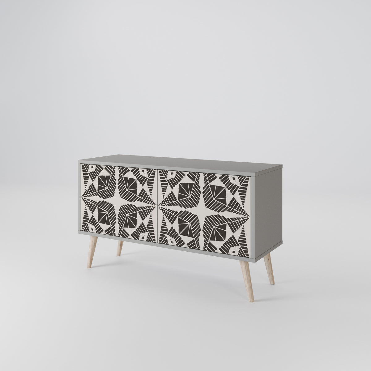 MONOCHROME NEXUS Mueble de TV Compacto de 2 puertas