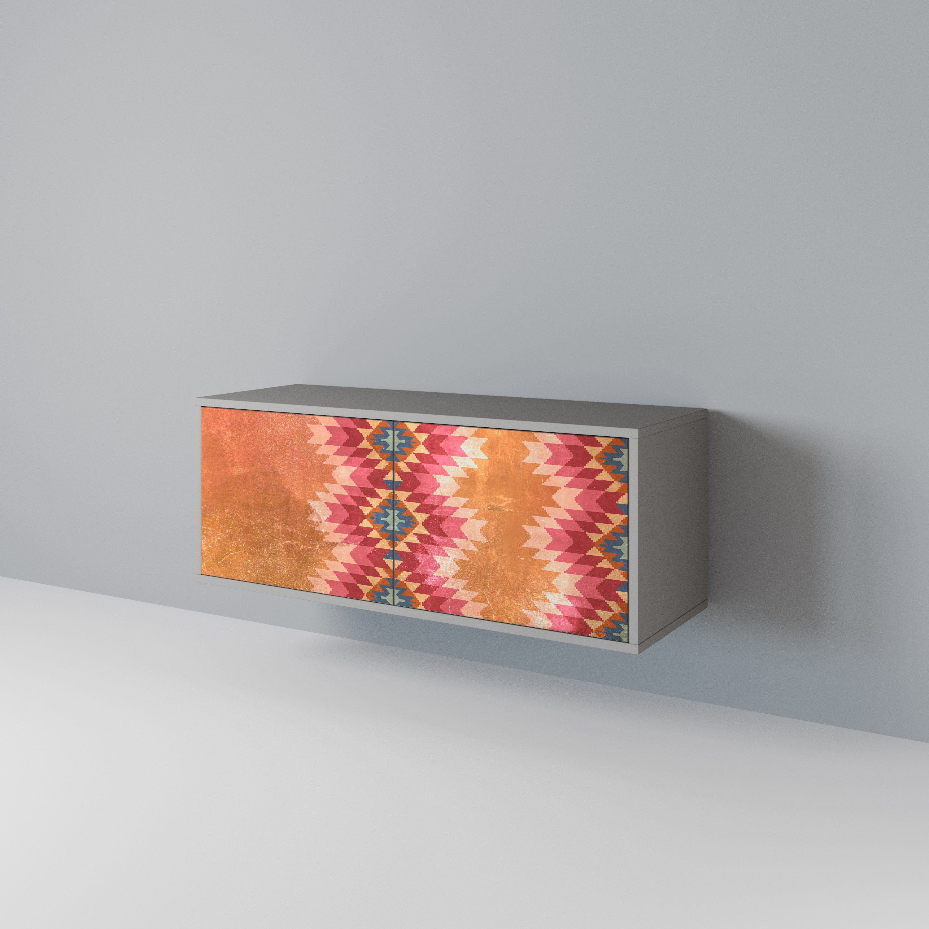 INDIAN FOLK Mueble de TV Compacto de 2 puertas