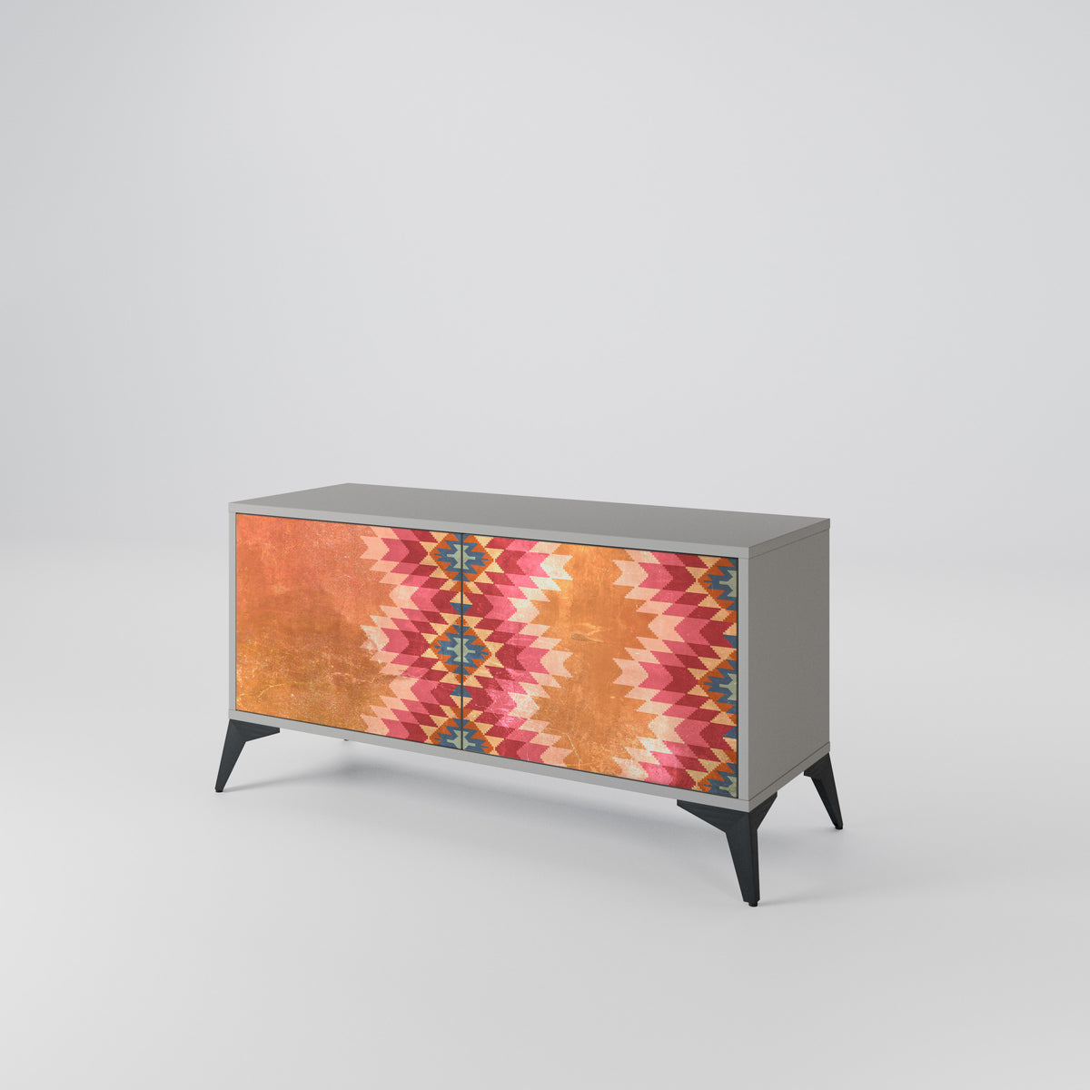 INDIAN FOLK Mueble de TV Compacto de 2 puertas