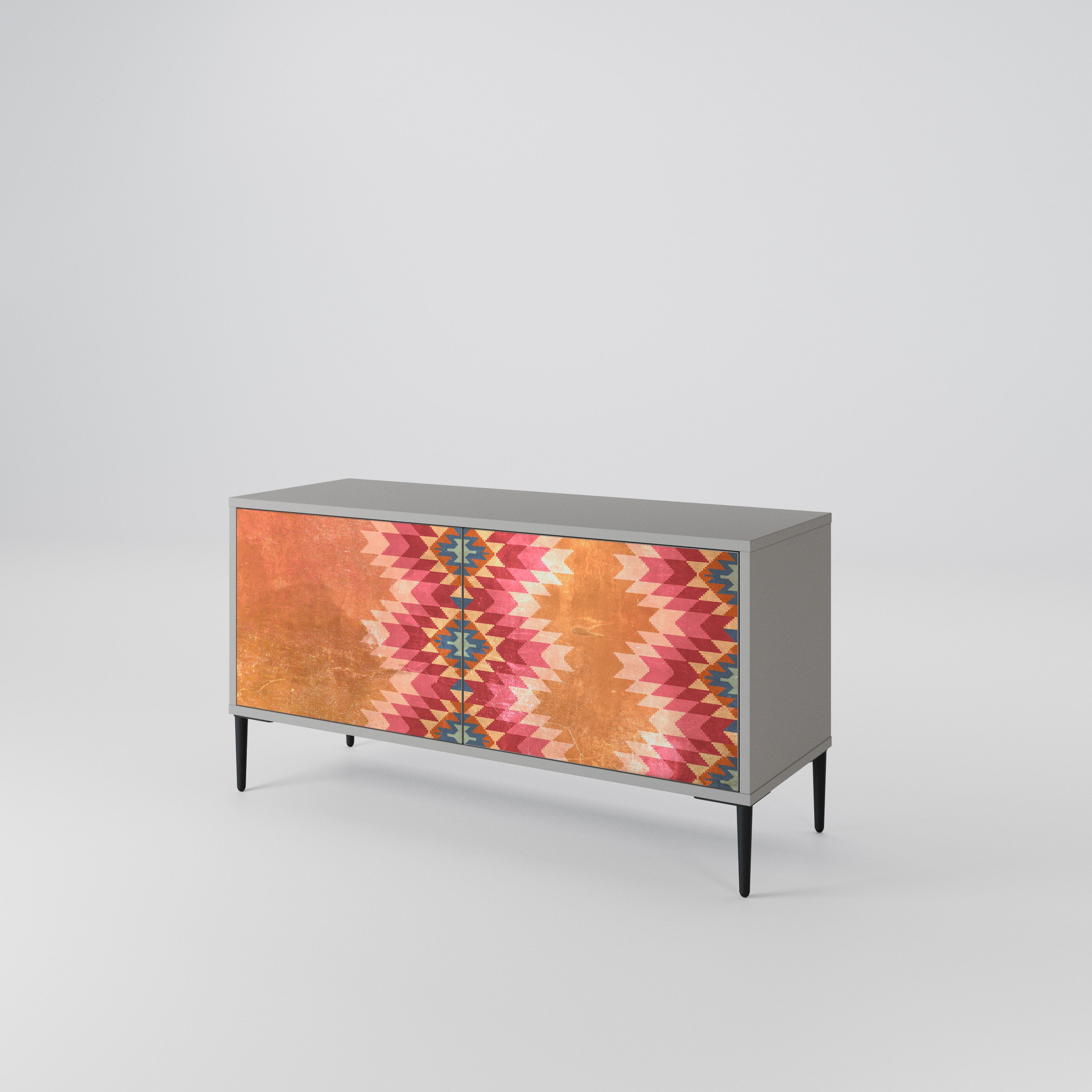 INDIAN FOLK Mueble de TV Compacto de 2 puertas