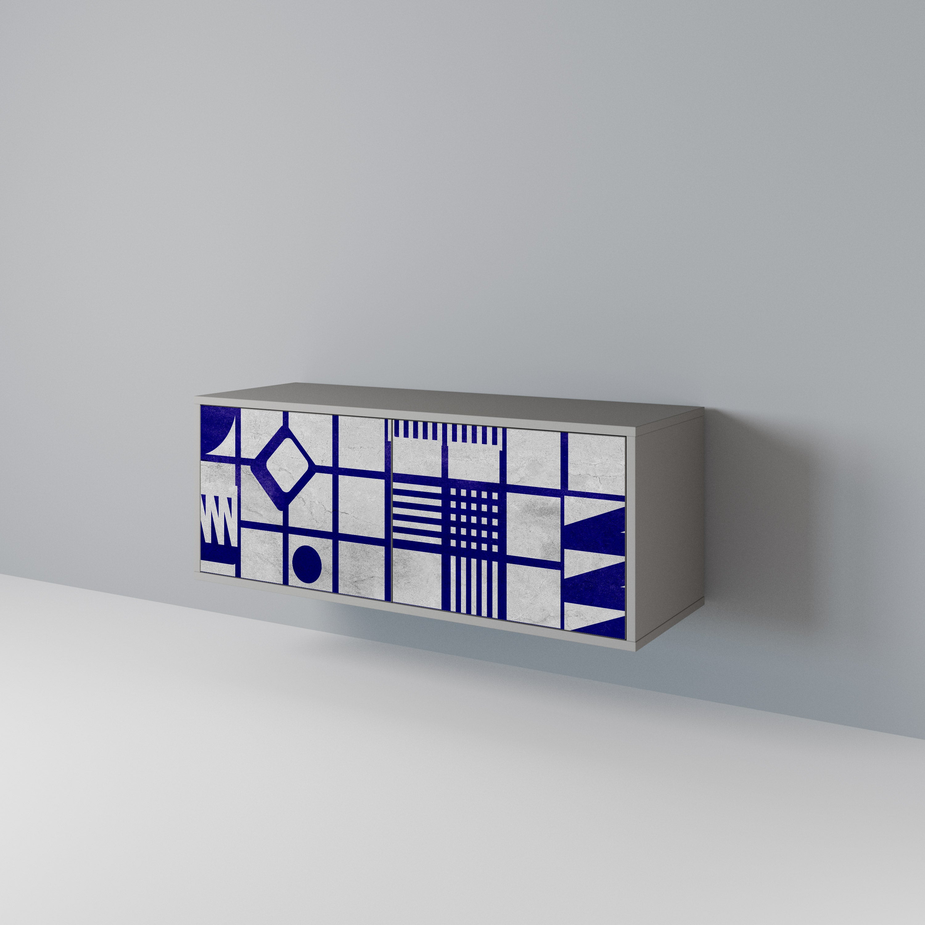 THE RIGHT PLACES Mueble de TV Compacto de 2 puertas