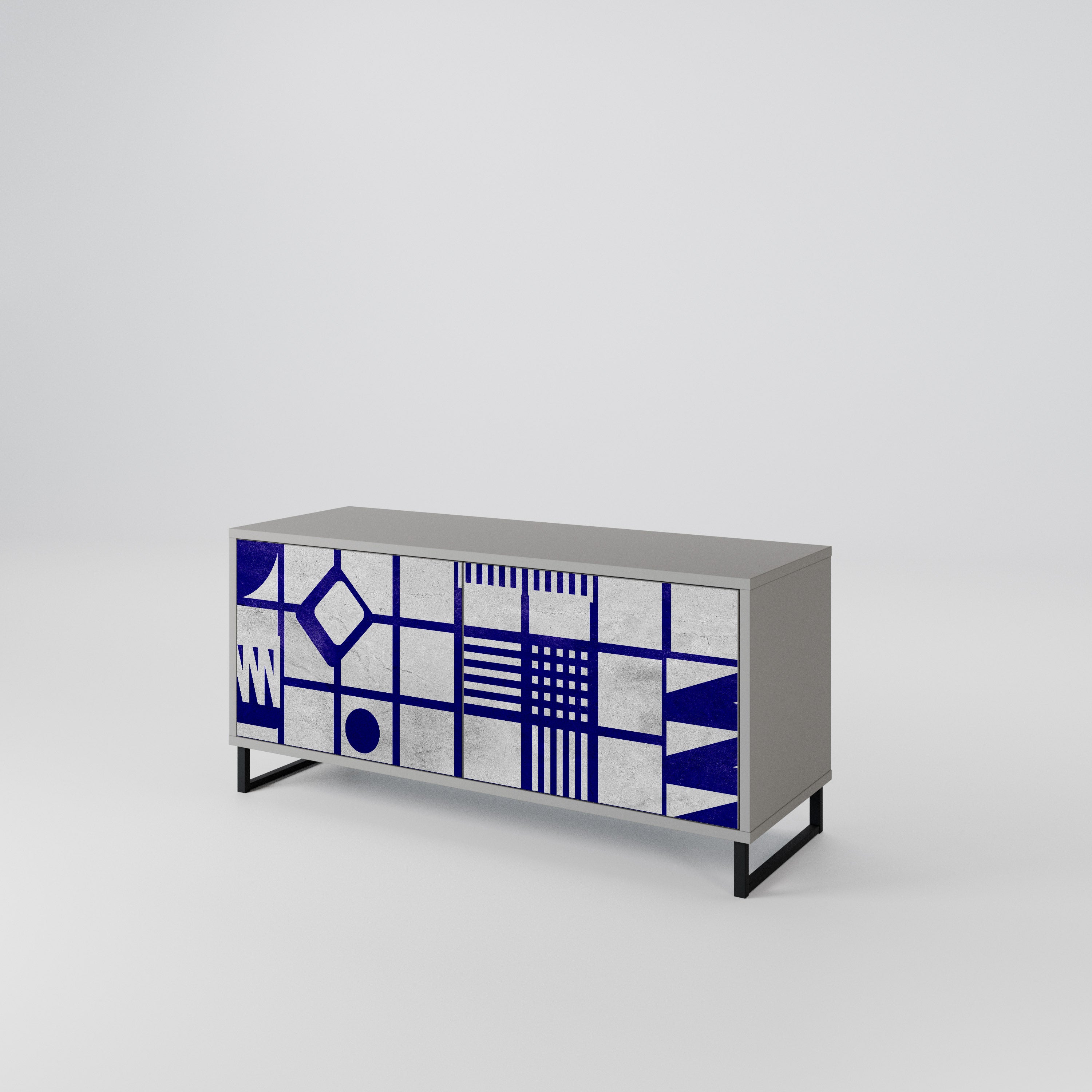 THE RIGHT PLACES Mueble de TV Compacto de 2 puertas