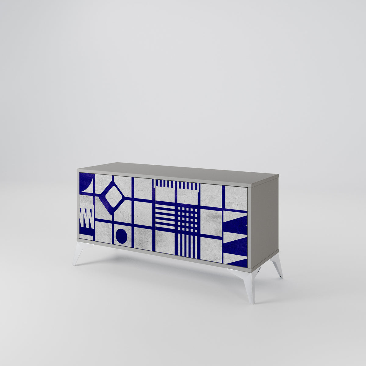THE RIGHT PLACES Mueble de TV Compacto de 2 puertas