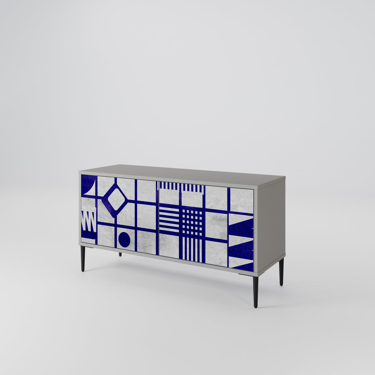 THE RIGHT PLACES Mueble de TV Compacto de 2 puertas