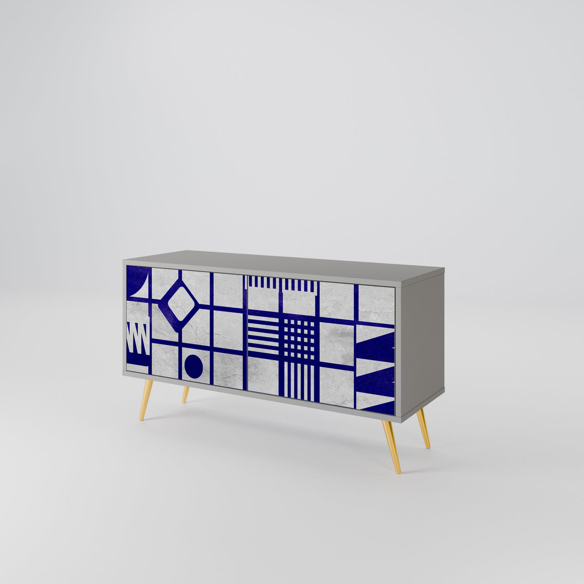 THE RIGHT PLACES Mueble de TV Compacto de 2 puertas