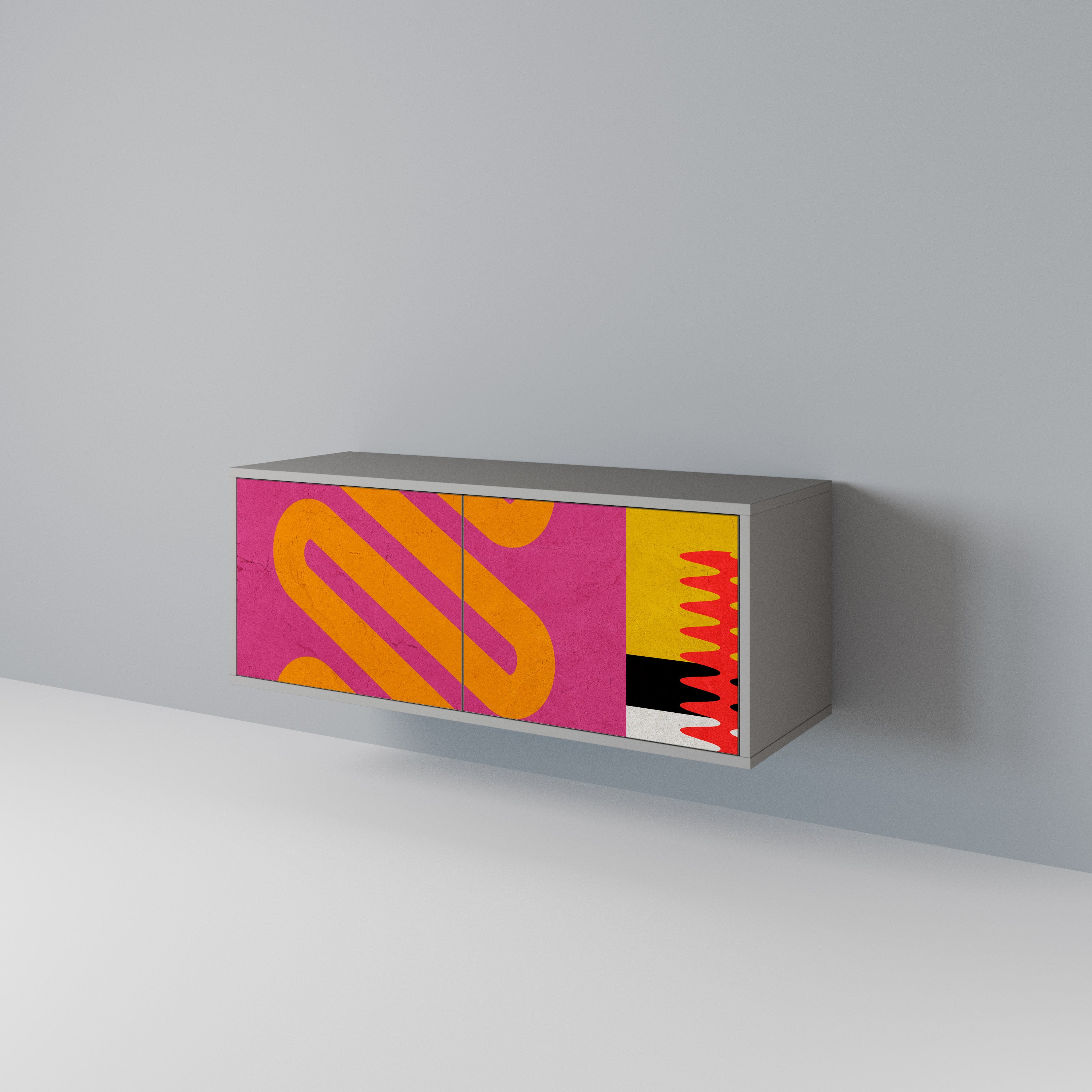 VIVID ART Compact 2-Door TV Cabinet