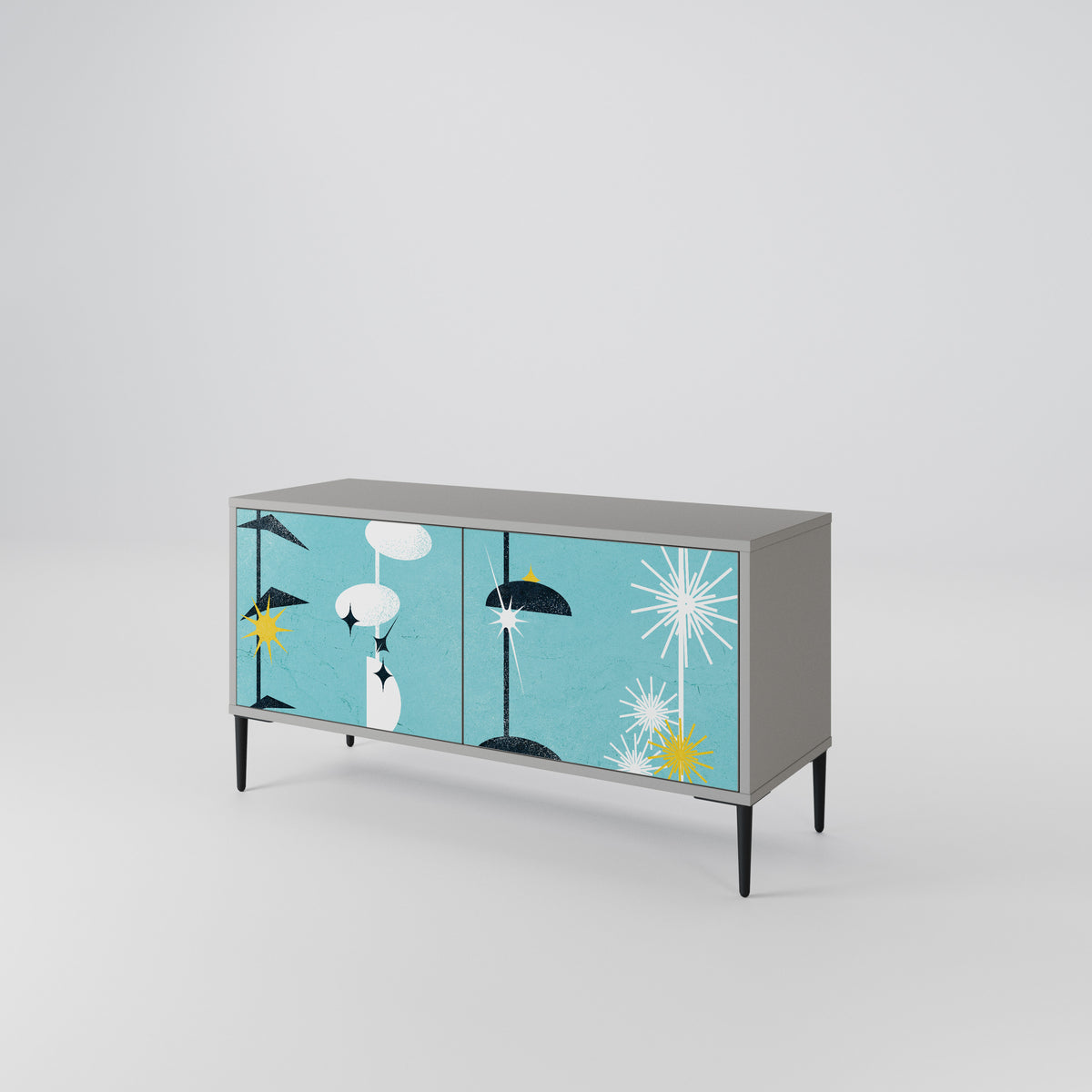 PATHS TO HAPPINESS Mueble de TV Compacto de 2 puertas