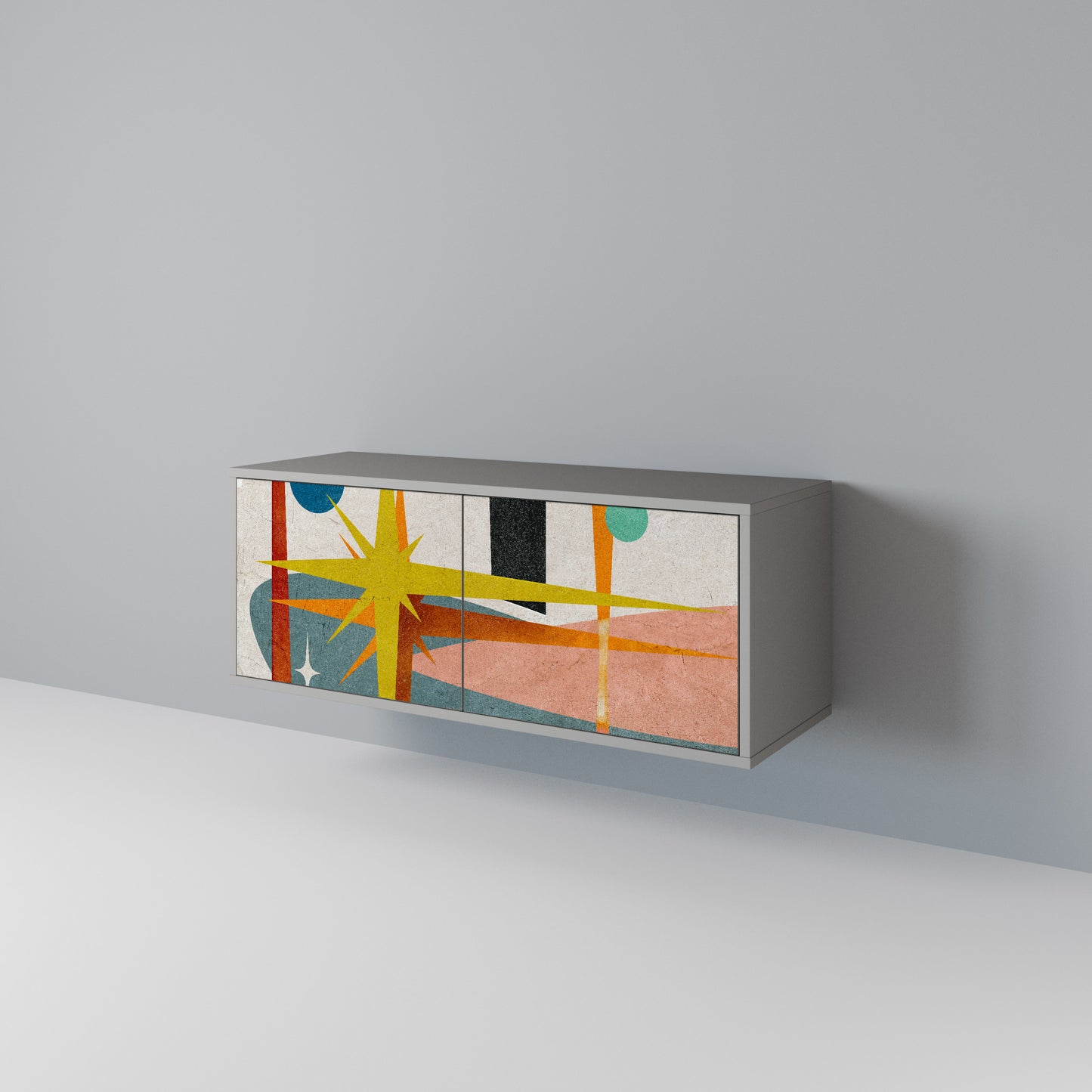 INTERSTELLAR VIBES Compact 2-Door TV Cabinet