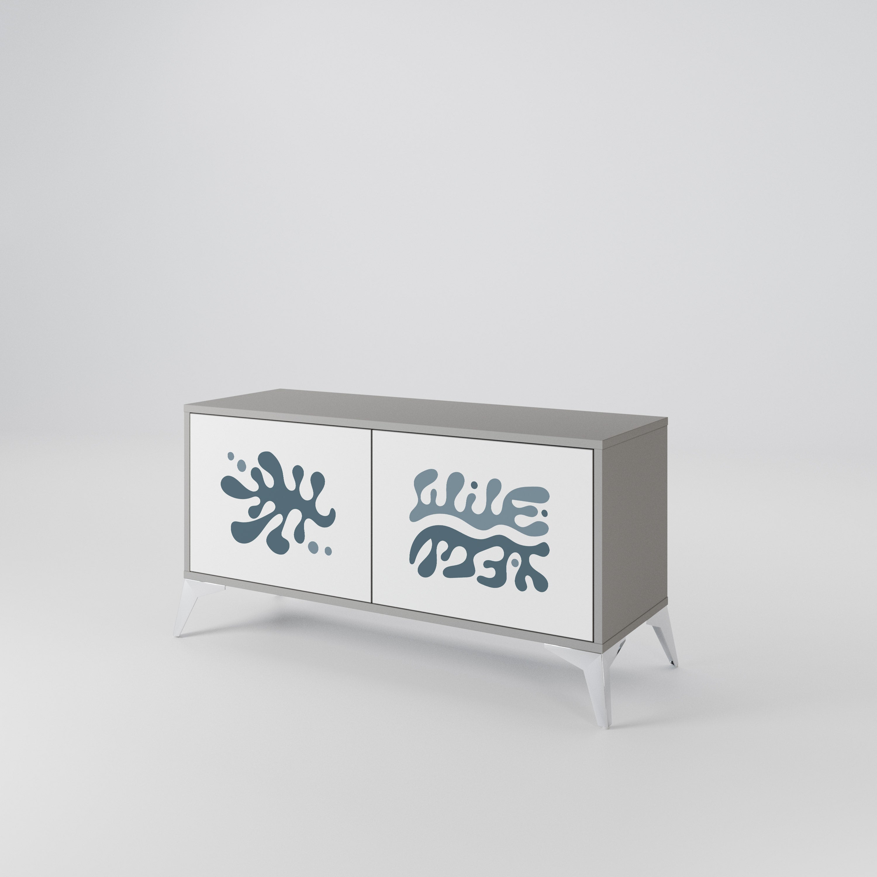 WONDERLAND VEGETATION Mueble de TV Compacto de 2 puertas