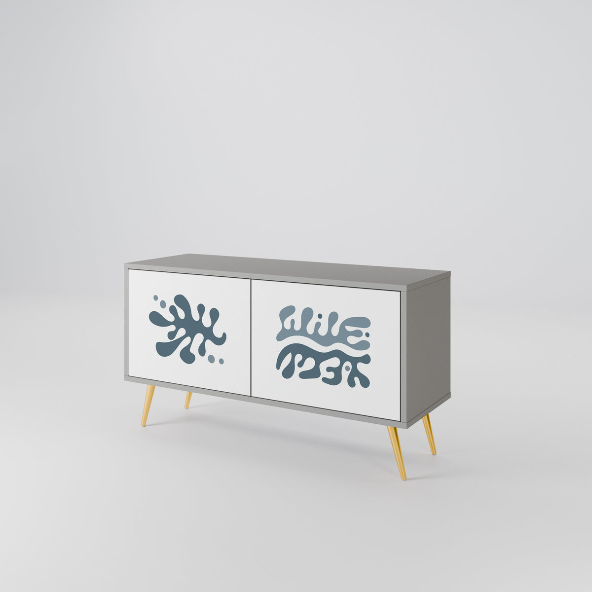 WONDERLAND VEGETATION Mueble de TV Compacto de 2 puertas