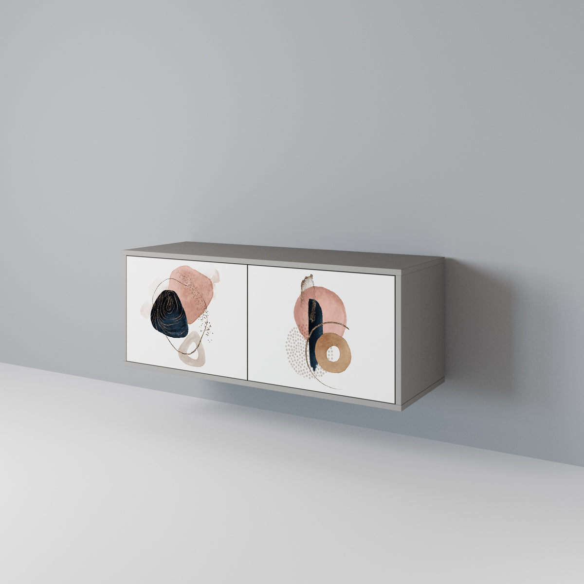 COLORFUL SHAPES Mueble de TV Compacto de 2 puertas