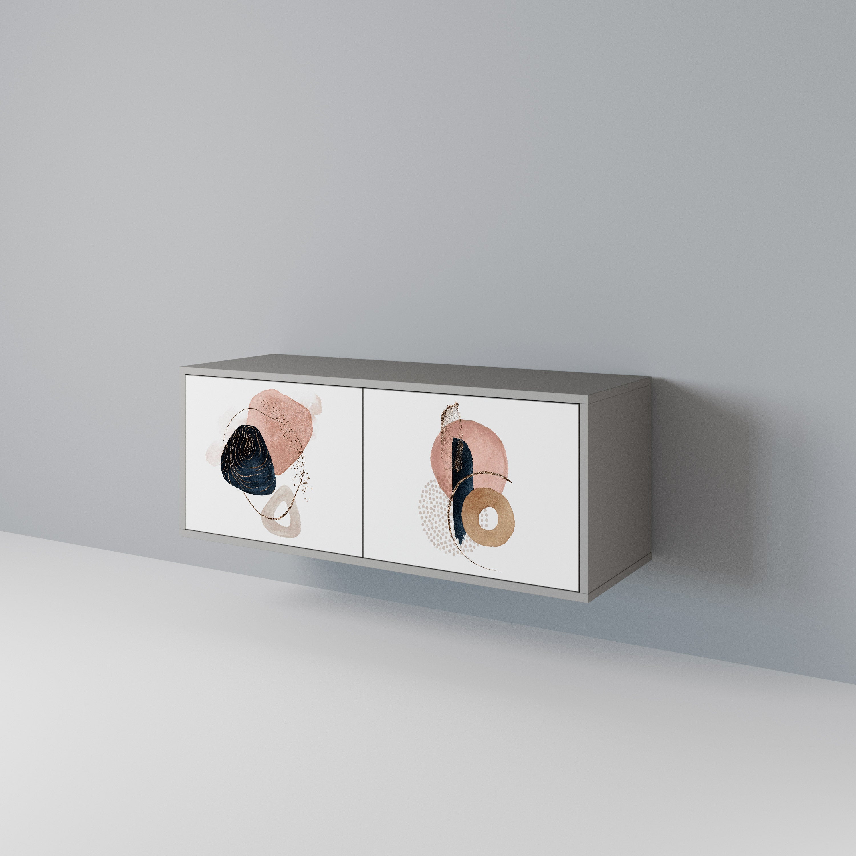 COLORFUL SHAPES Mueble de TV Compacto de 2 puertas