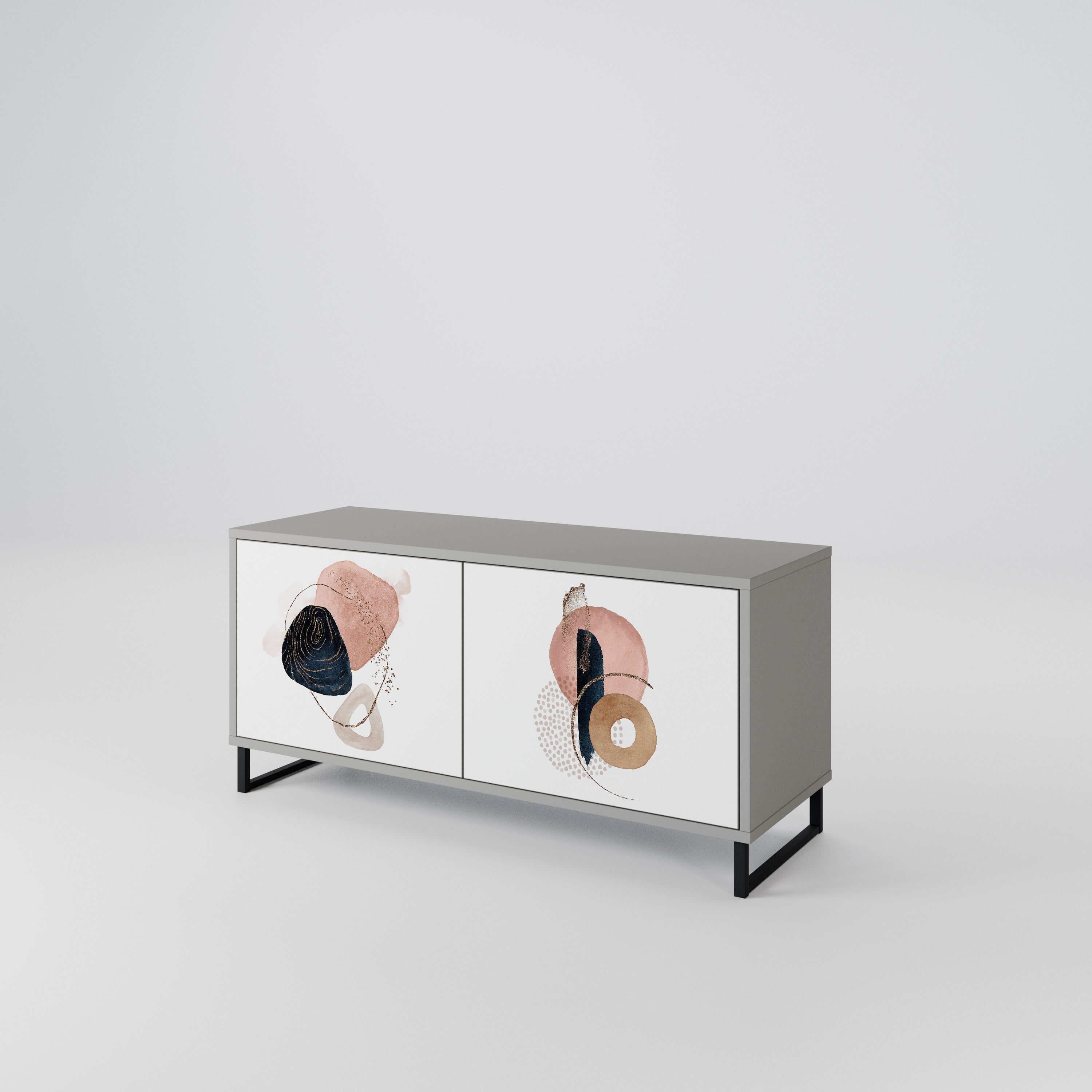 COLORFUL SHAPES Mueble de TV Compacto de 2 puertas