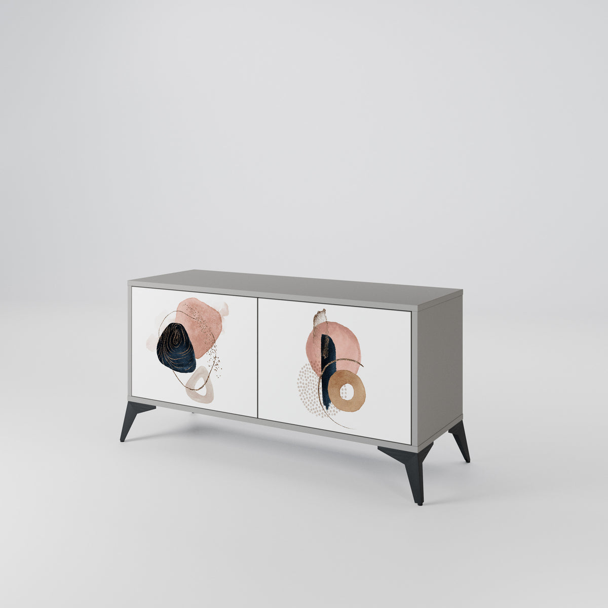 COLORFUL SHAPES Mueble de TV Compacto de 2 puertas