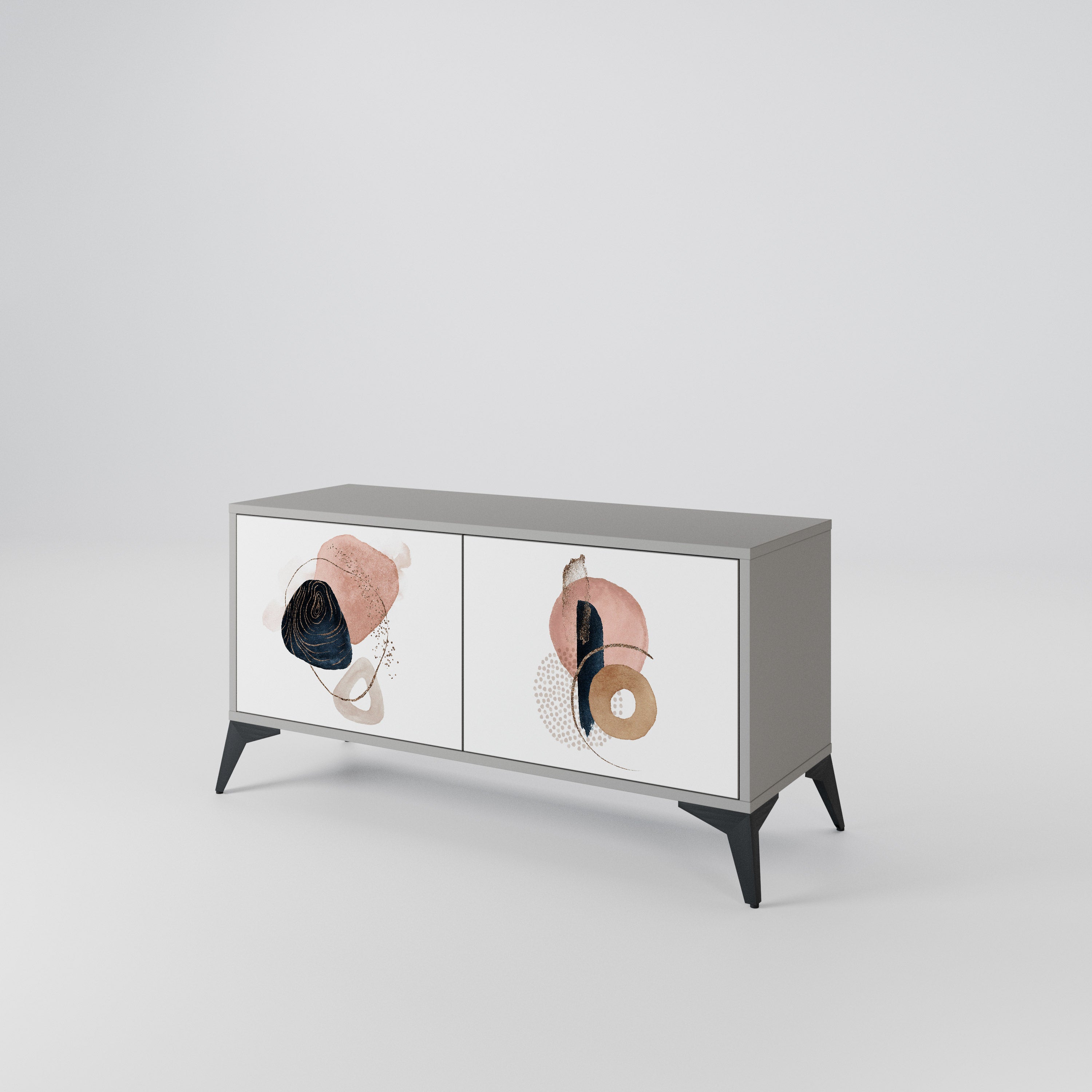 COLORFUL SHAPES Mueble de TV Compacto de 2 puertas