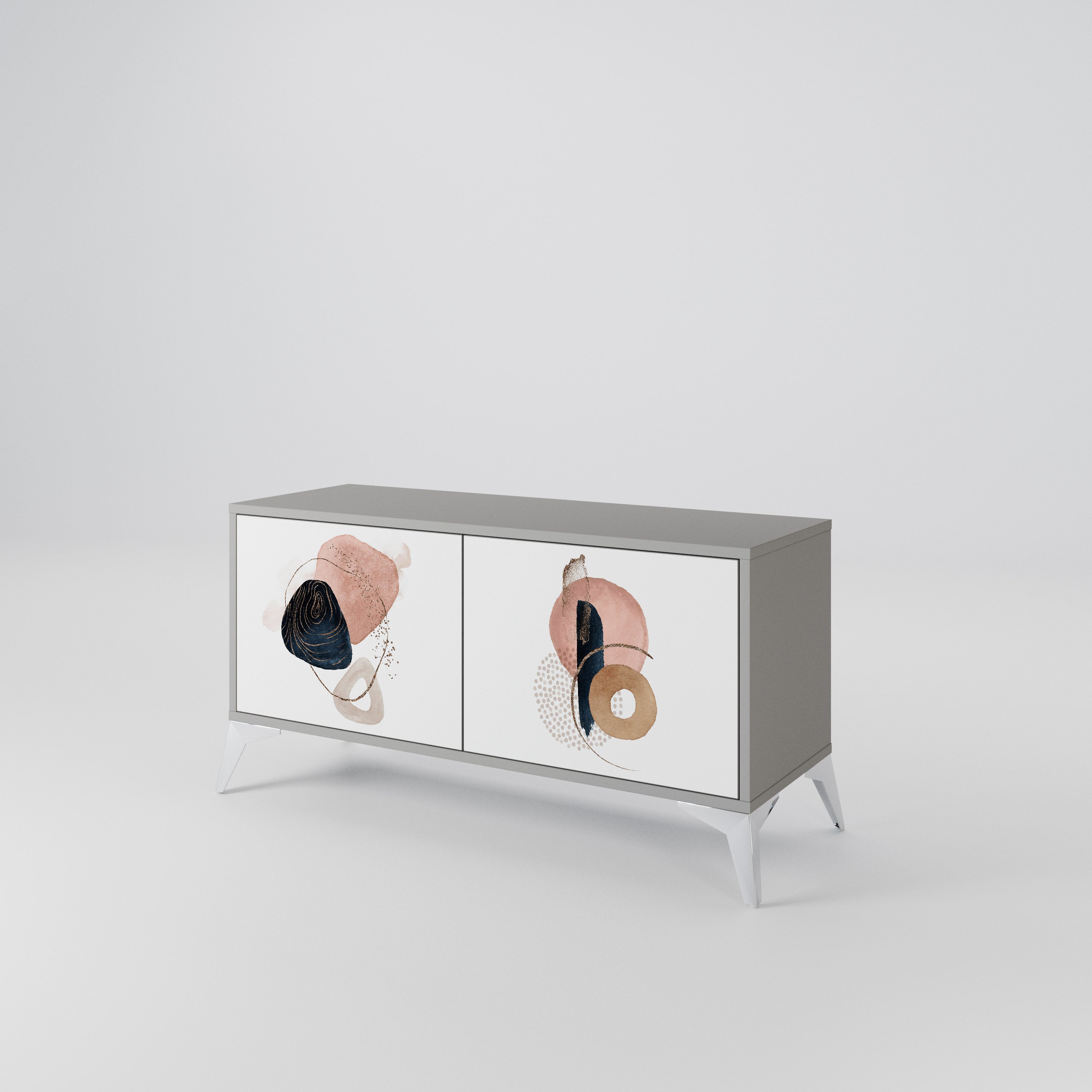 COLORFUL SHAPES Mueble de TV Compacto de 2 puertas