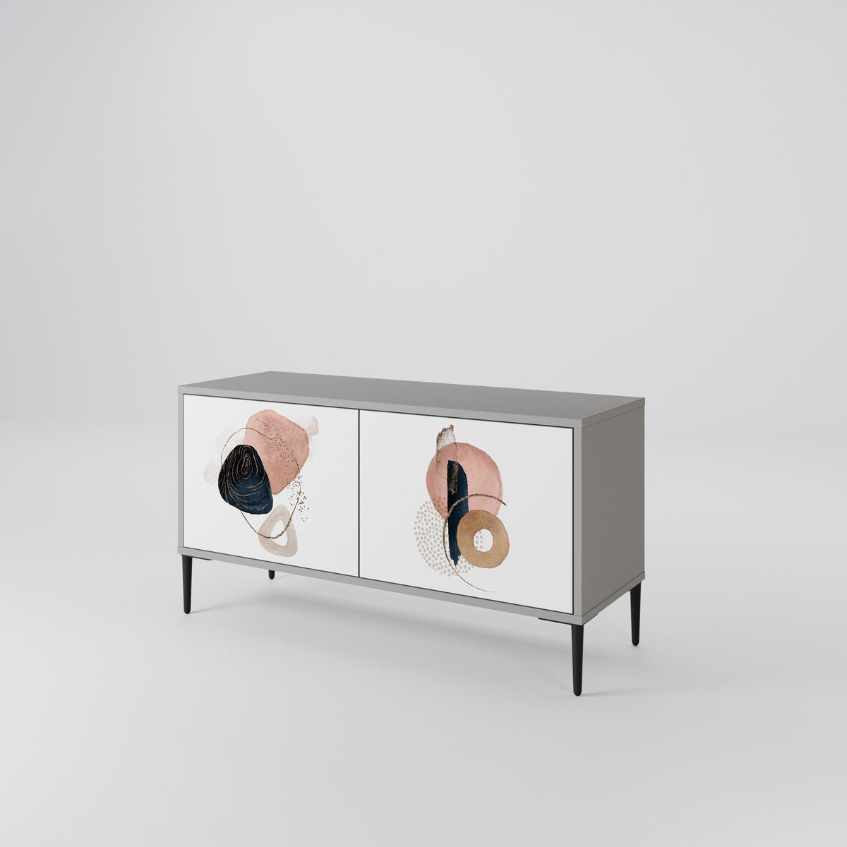 COLORFUL SHAPES Mueble de TV Compacto de 2 puertas