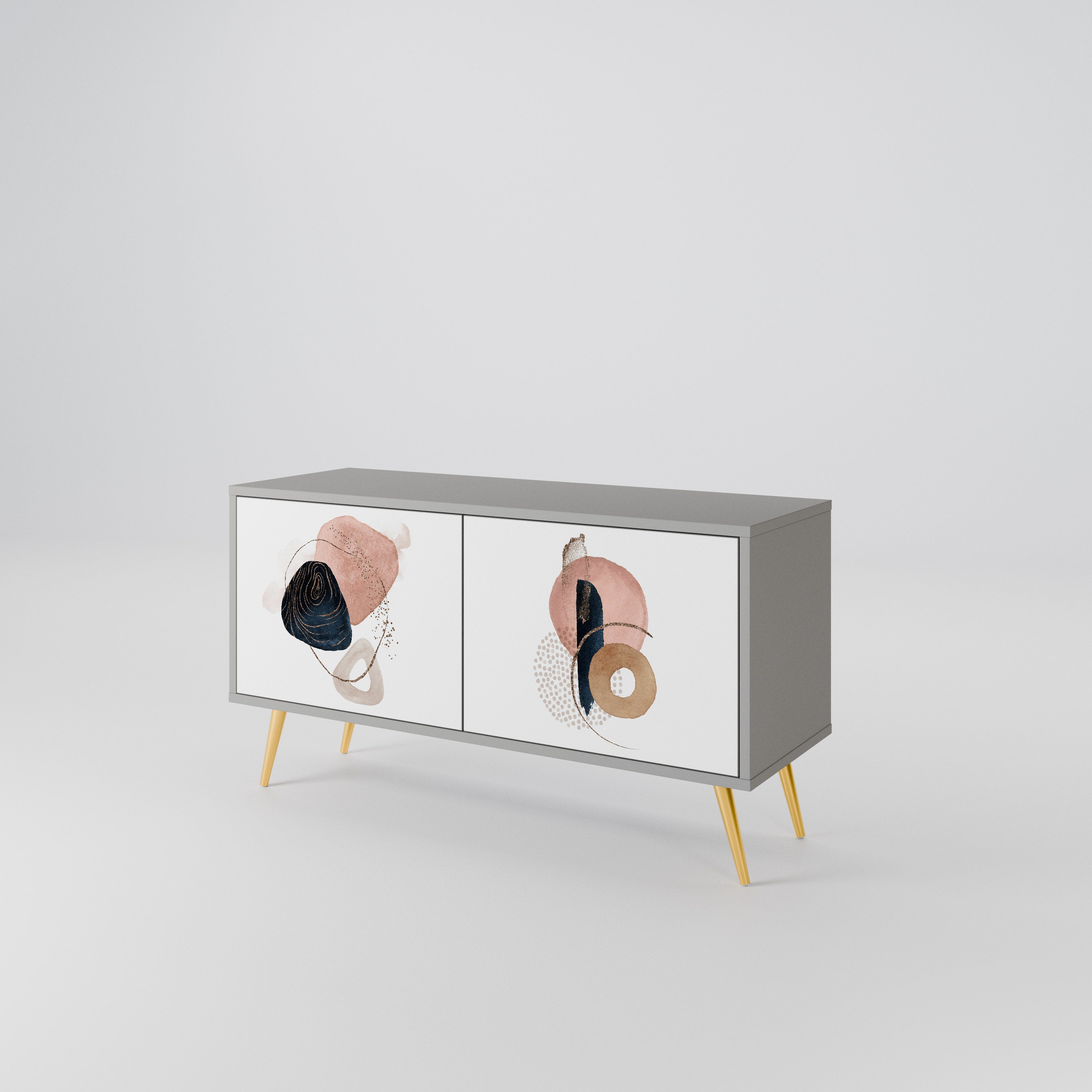 COLORFUL SHAPES Mueble de TV Compacto de 2 puertas