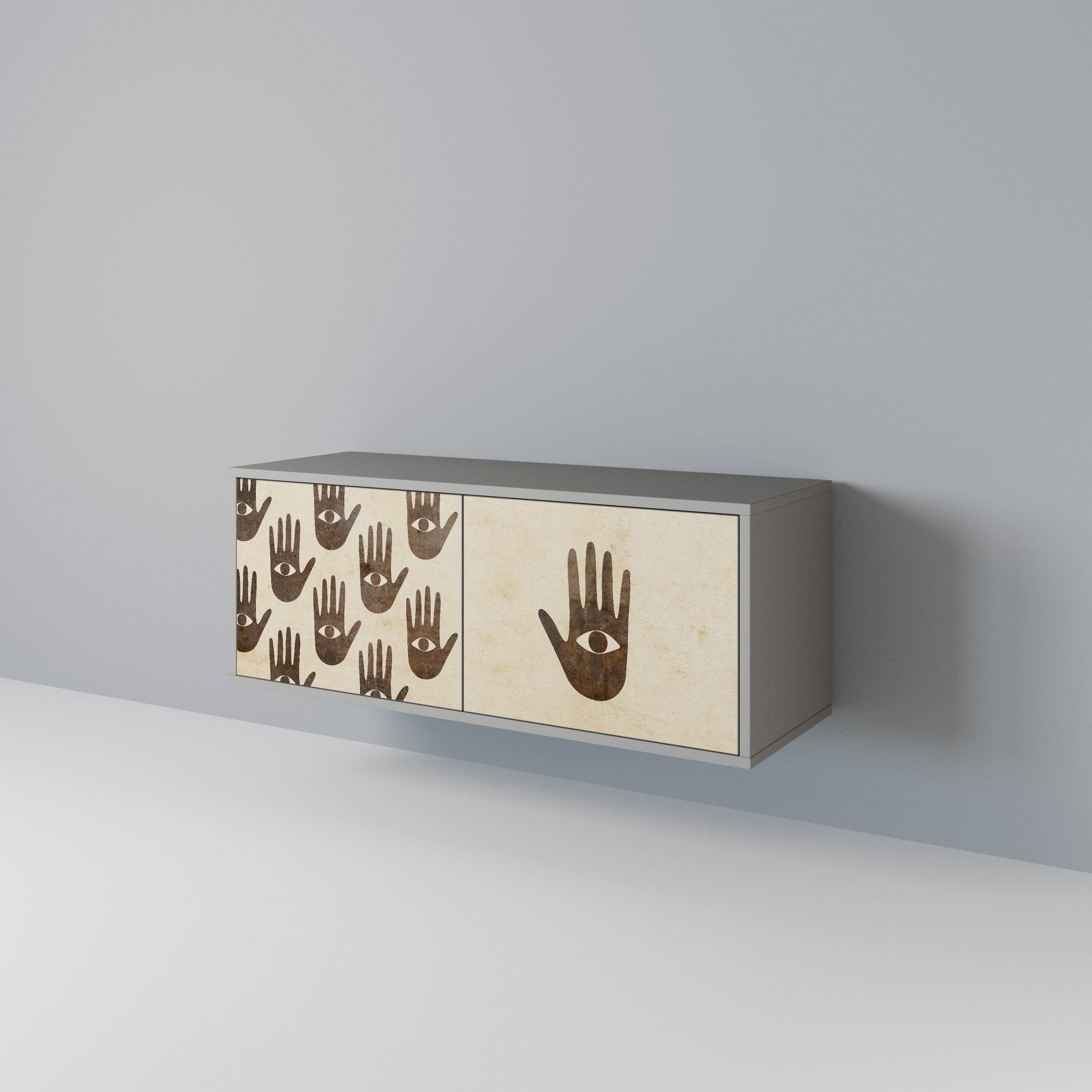 SEE MORE Mueble de TV Compacto de 2 puertas