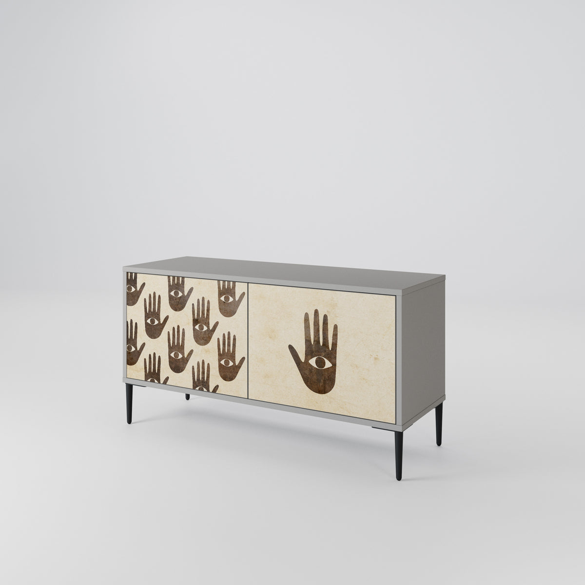 SEE MORE Compact 2-Door TV Cabinet