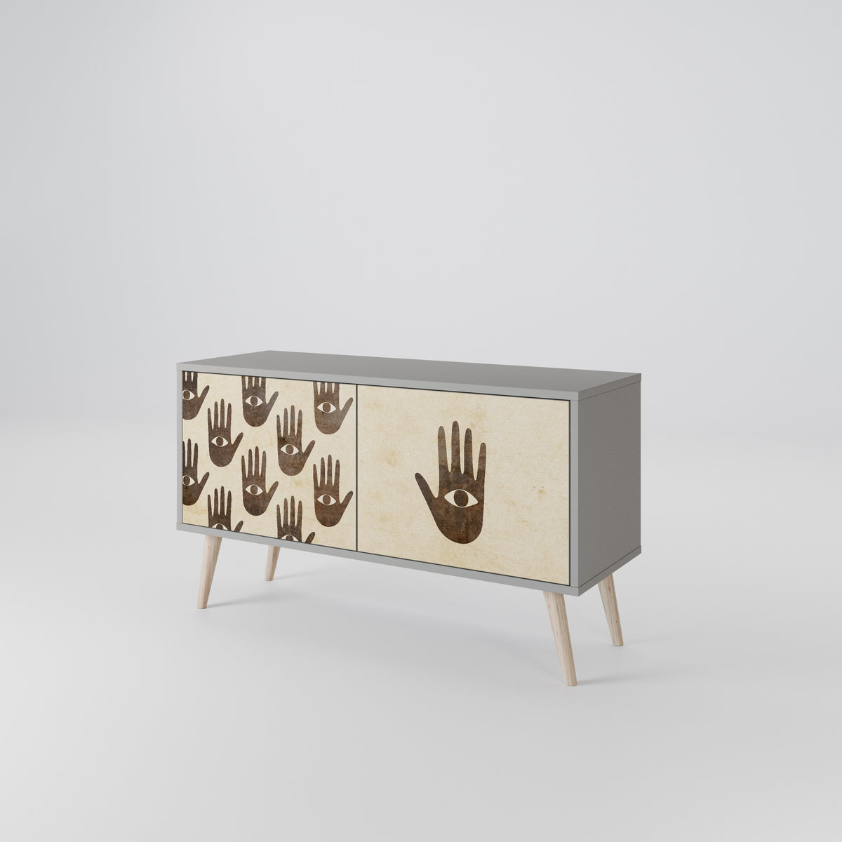 SEE MORE Mueble de TV Compacto de 2 puertas