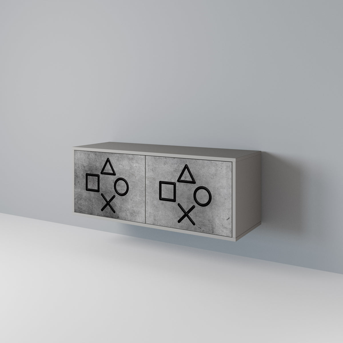 GAMER CHOICE Mueble de TV Compacto de 2 puertas