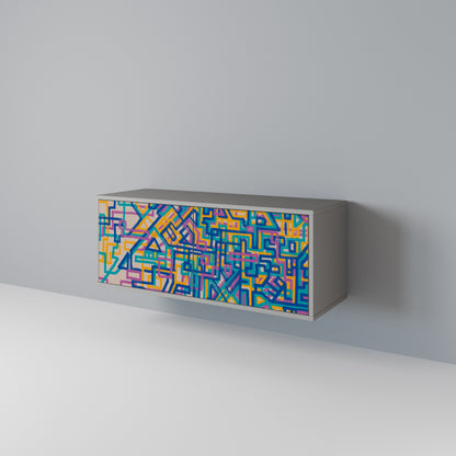 MEMORIES MAP Mueble de TV Compacto de 2 puertas