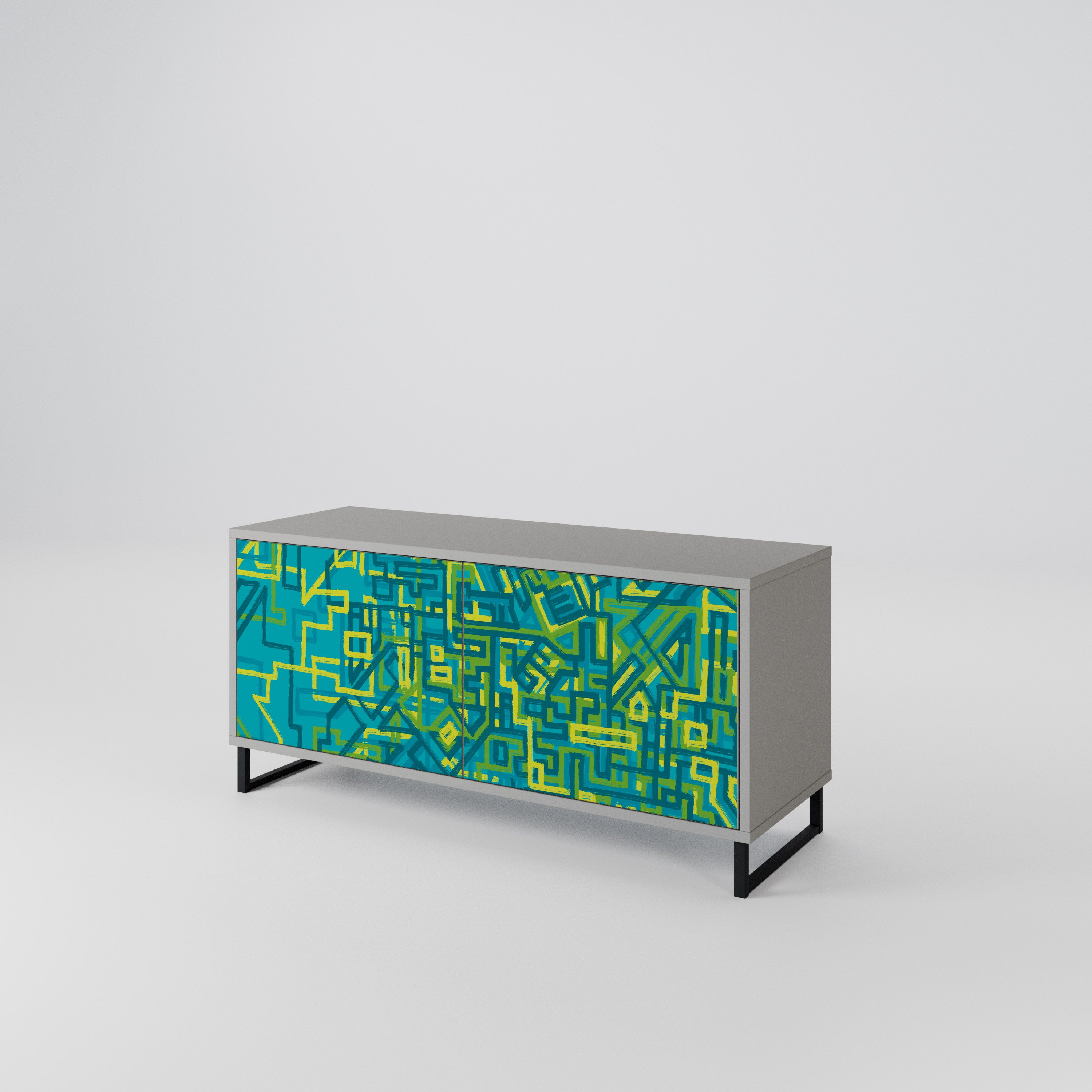 NOSTALGIC MEMORIES Mueble de TV Compacto de 2 puertas