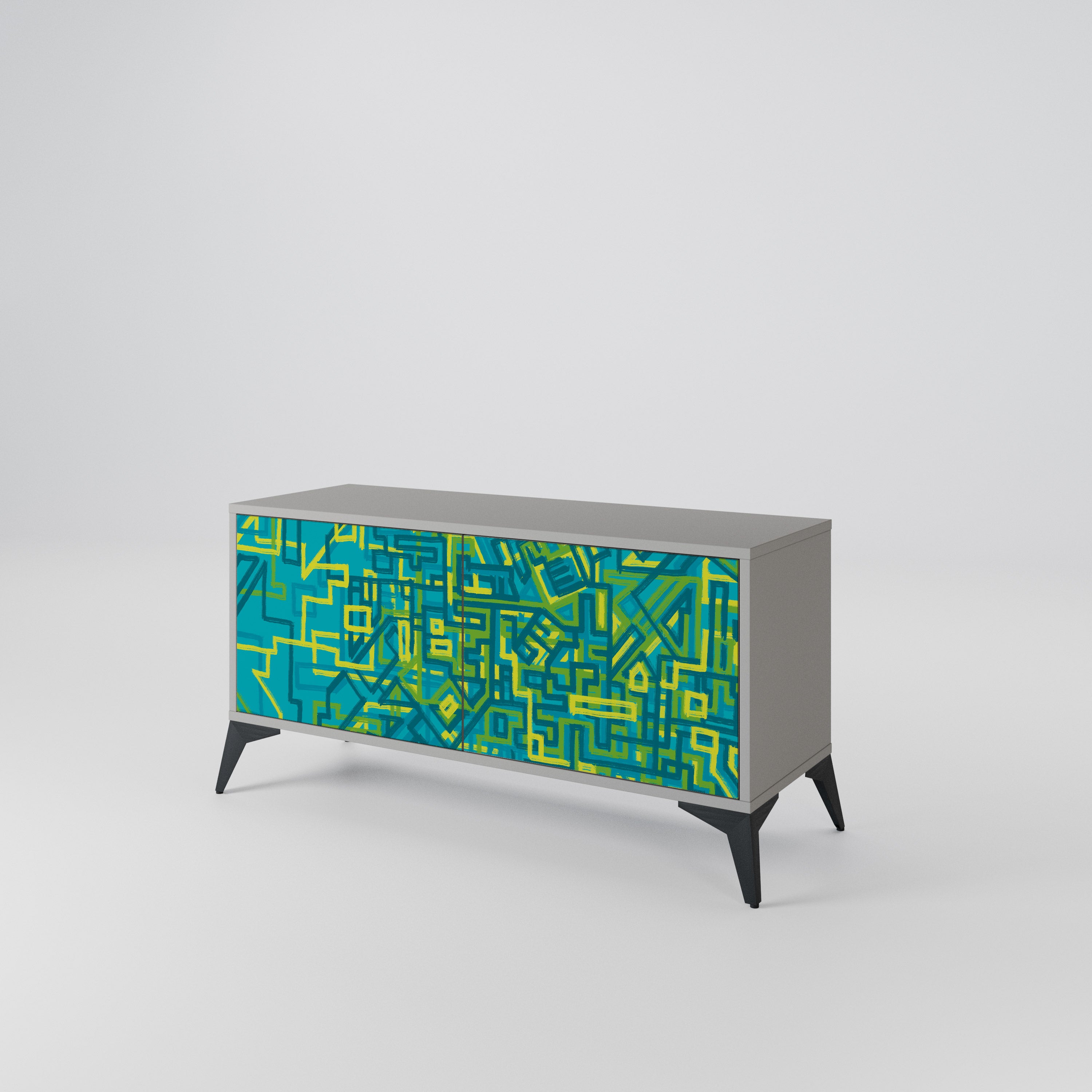 NOSTALGIC MEMORIES Mueble de TV Compacto de 2 puertas