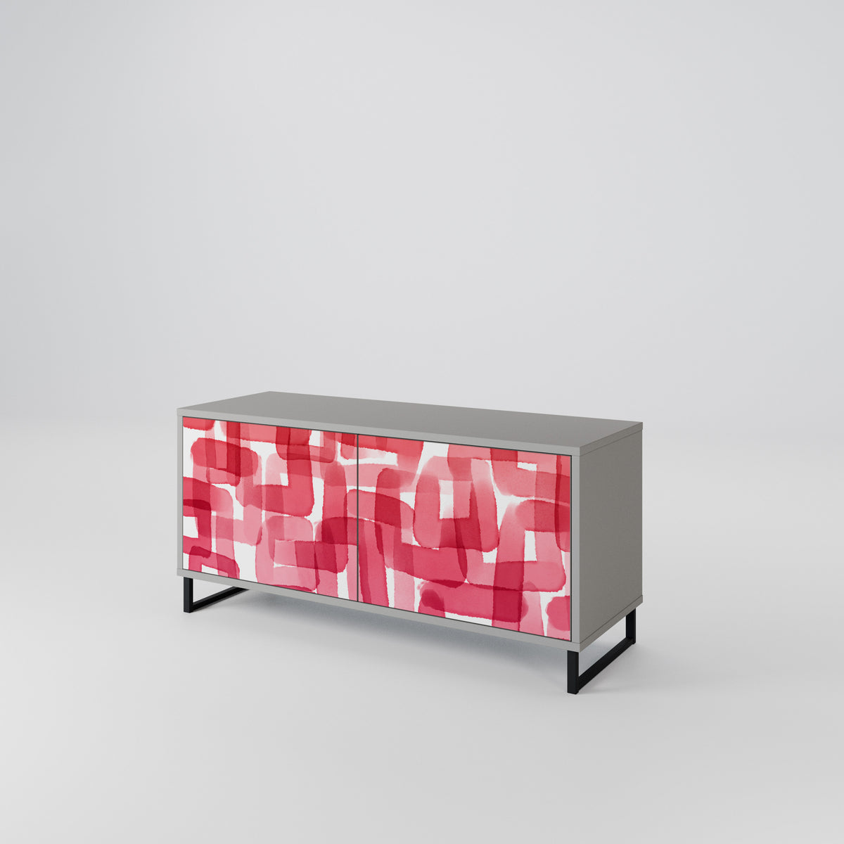KALEIDOSCOPIC CUBISM Mueble de TV Compacto de 2 puertas