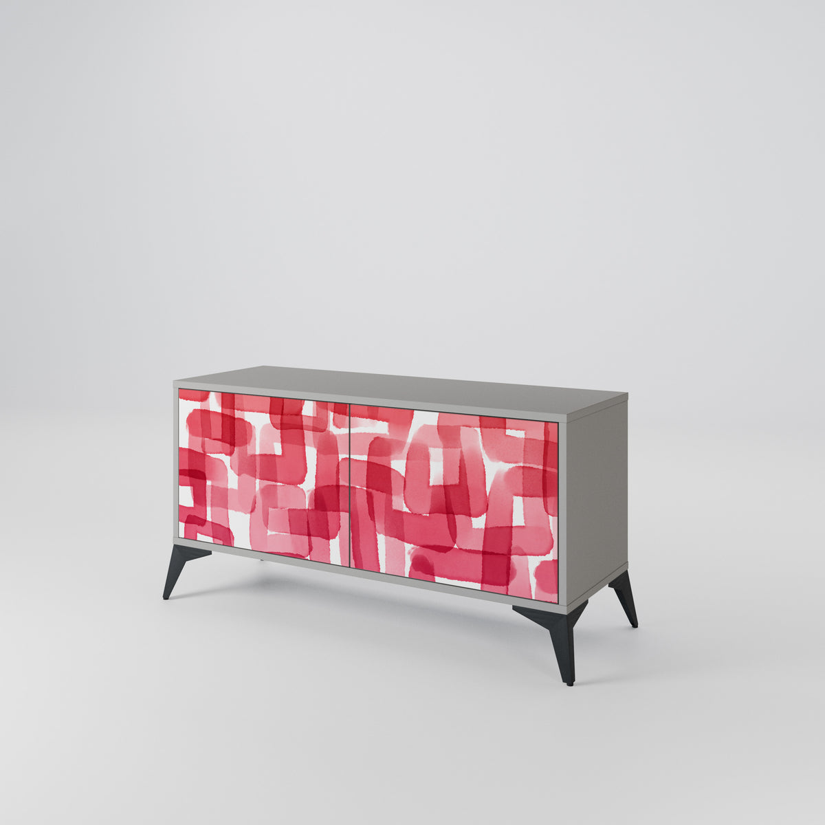 KALEIDOSCOPIC CUBISM Mueble de TV Compacto de 2 puertas
