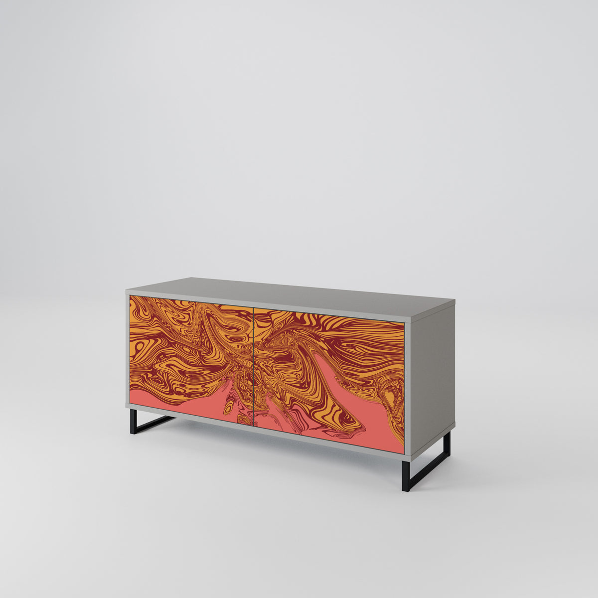 FLOATING THOUGHTS Mueble de TV Compacto de 2 puertas