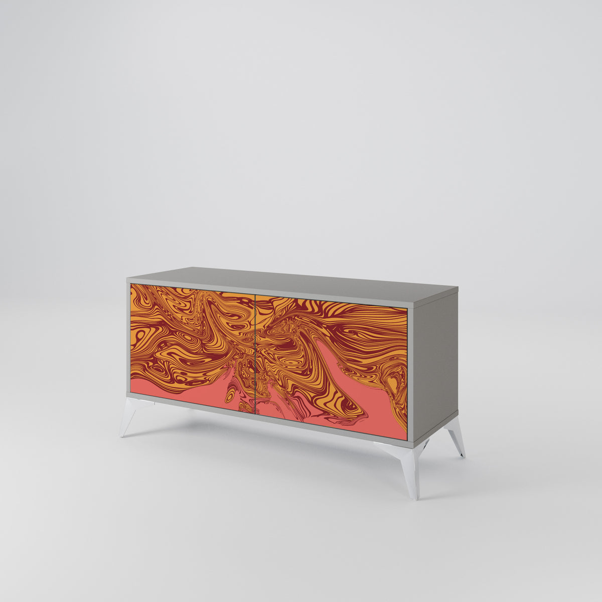 FLOATING THOUGHTS Mueble de TV Compacto de 2 puertas