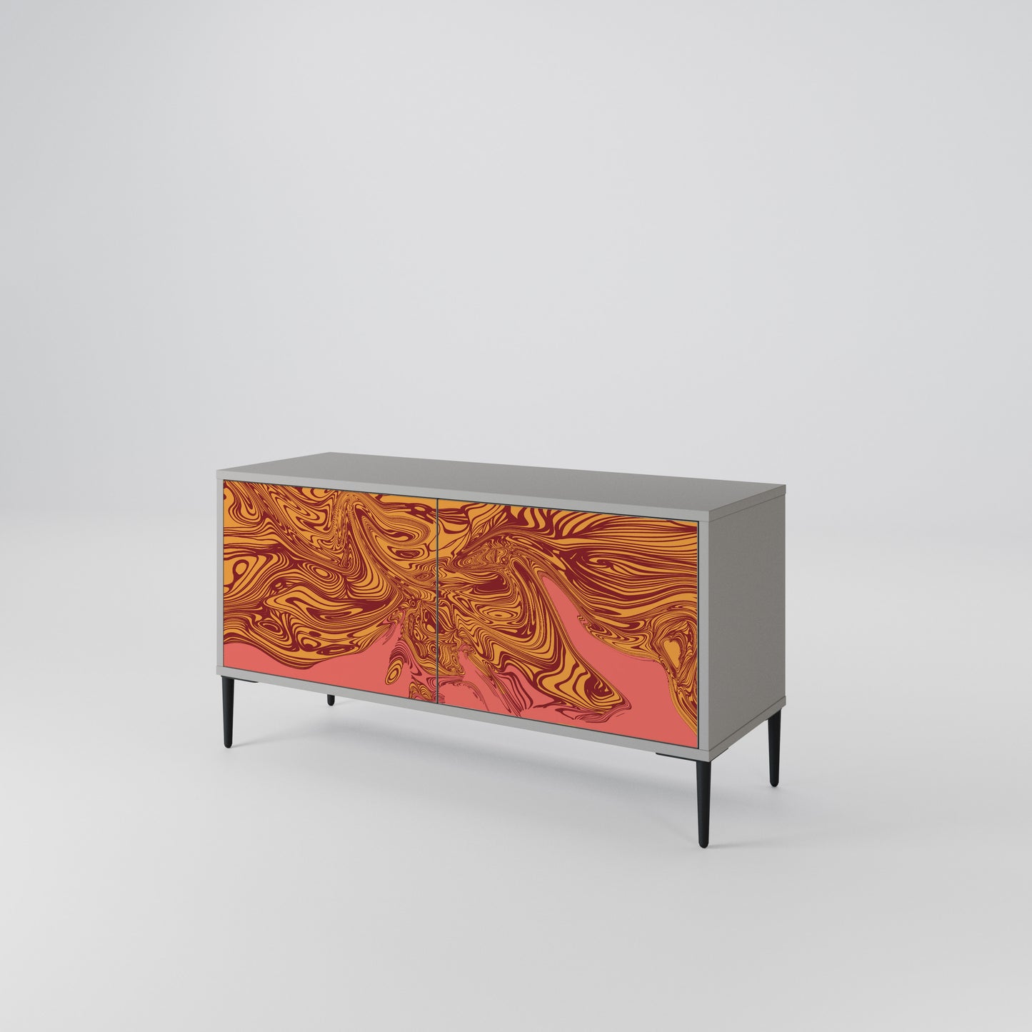 FLOATING THOUGHTS Mueble de TV Compacto de 2 puertas