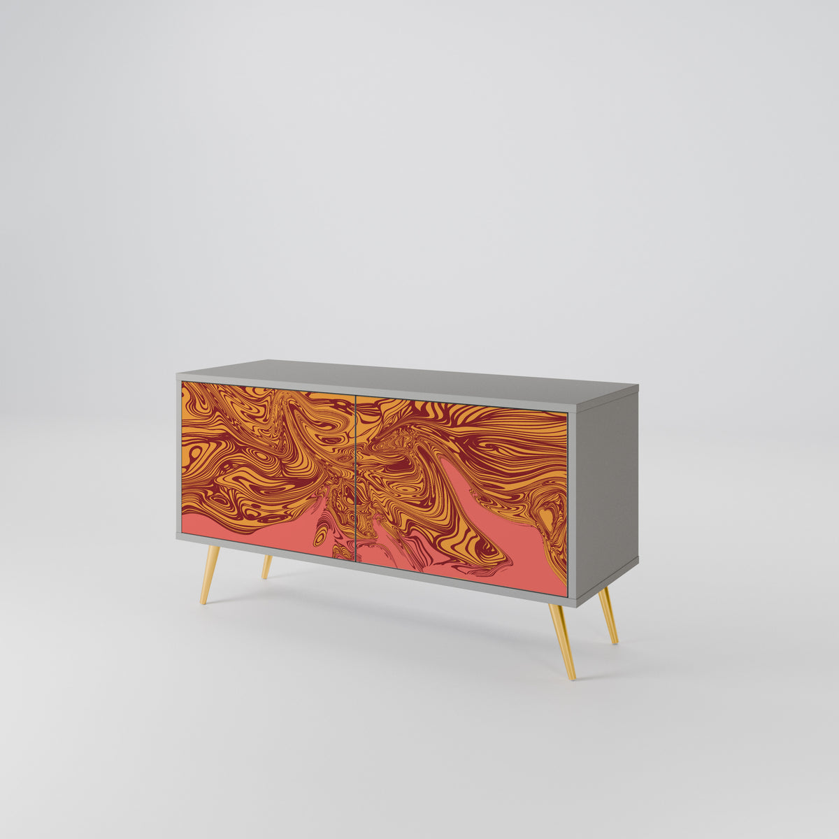 FLOATING THOUGHTS Mueble de TV Compacto de 2 puertas