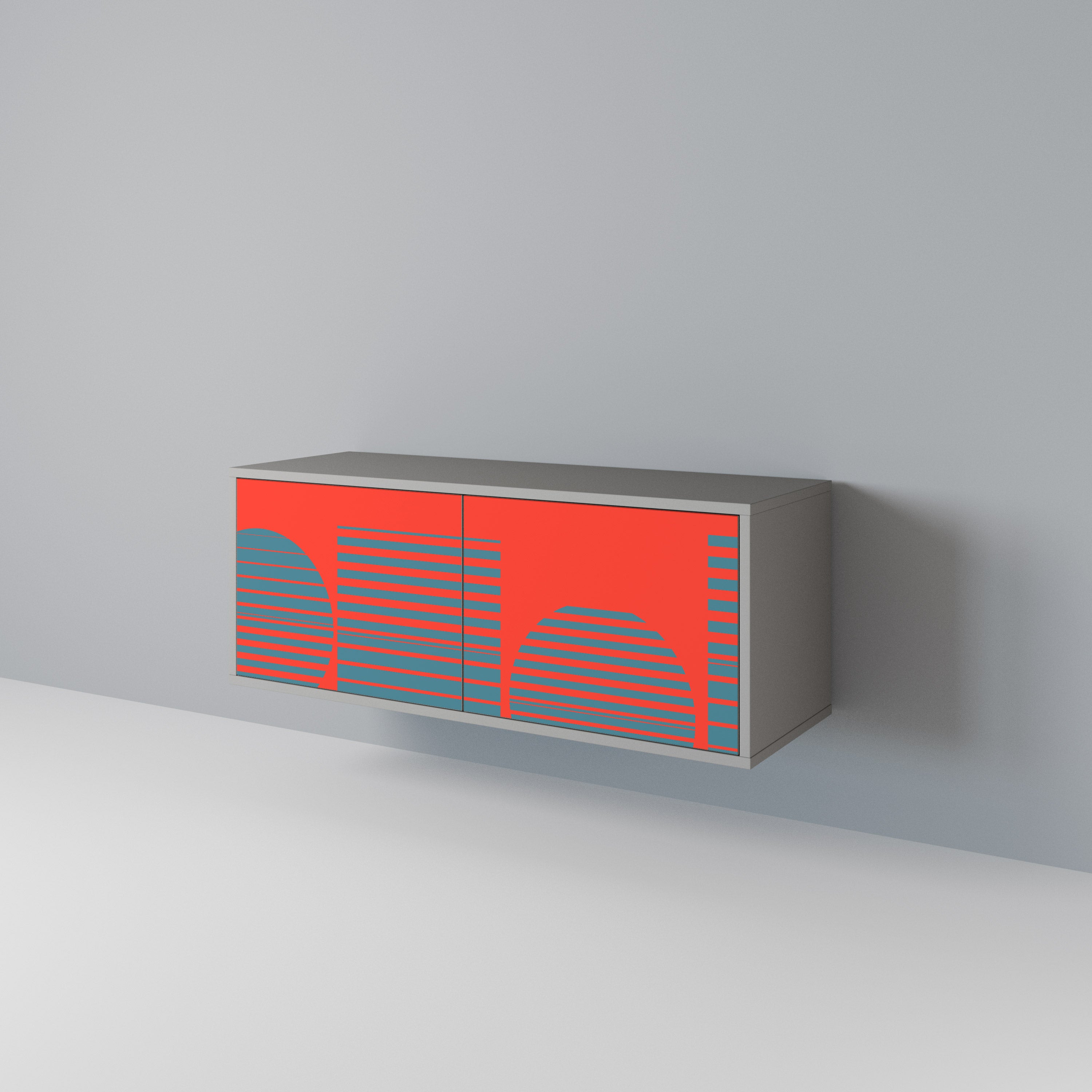 RISING GEOMETRY STARS Mueble de TV Compacto de 2 puertas